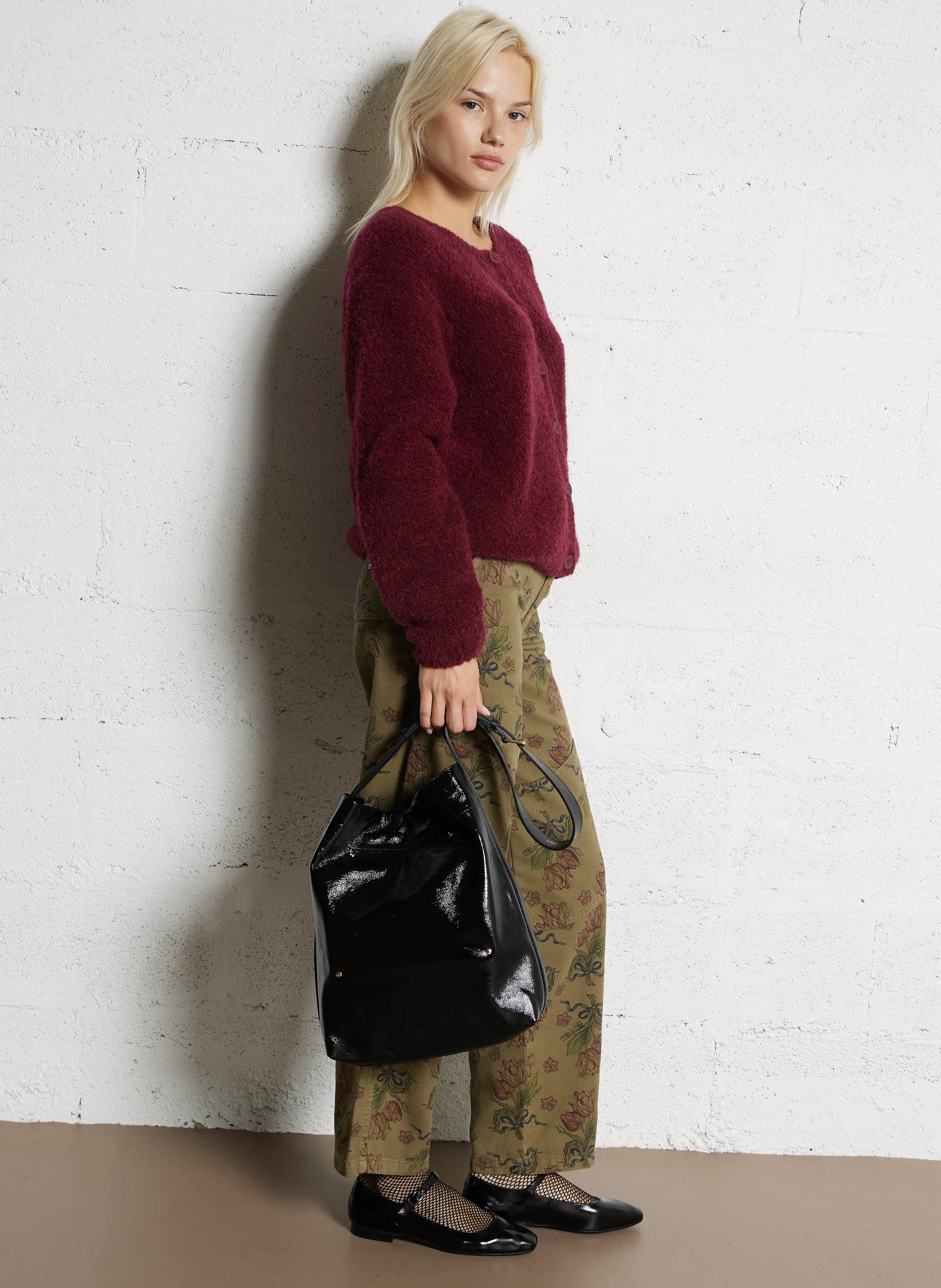 Ledershopper HERBERT FRERE SOEUR Schwarz