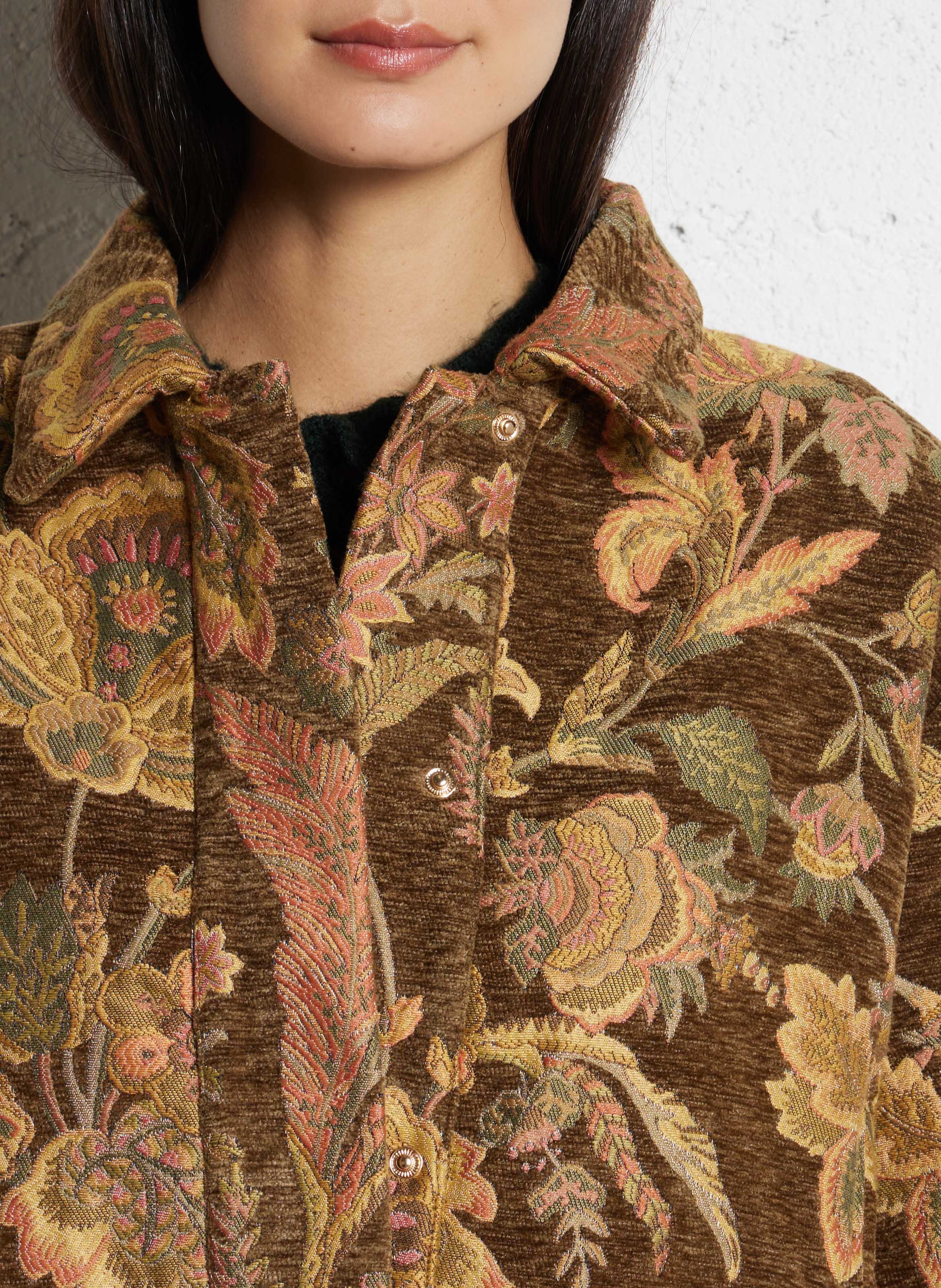 Weite Jacquard-Jacke LA PETITE ETOILE Blau