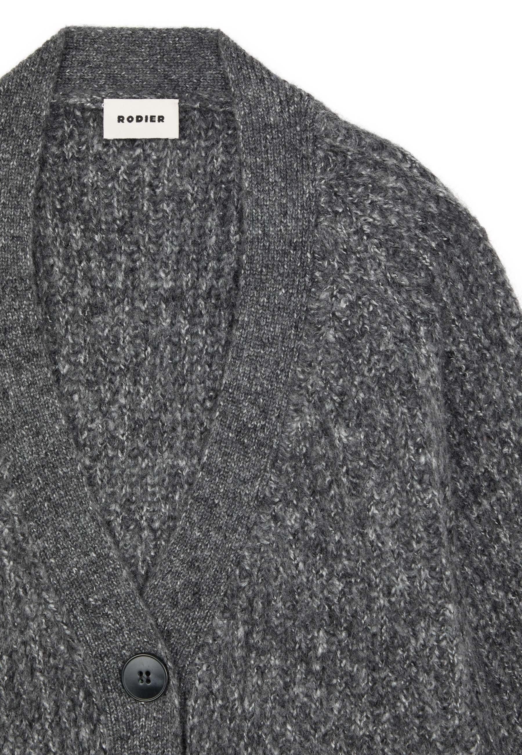 Gilet oversize grosse maille RODIER Gris
