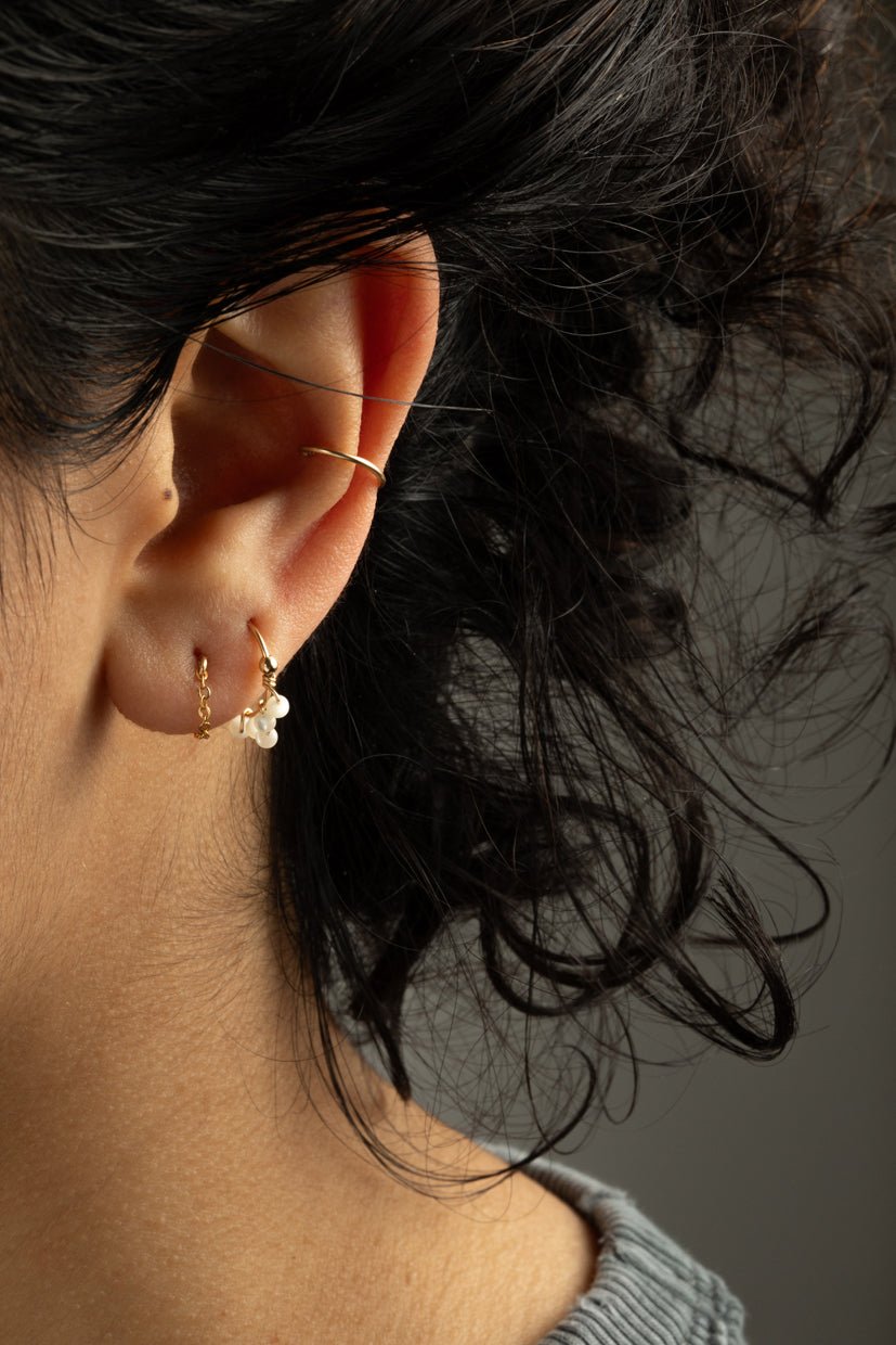 Priya mini hoop earrings YAY Green