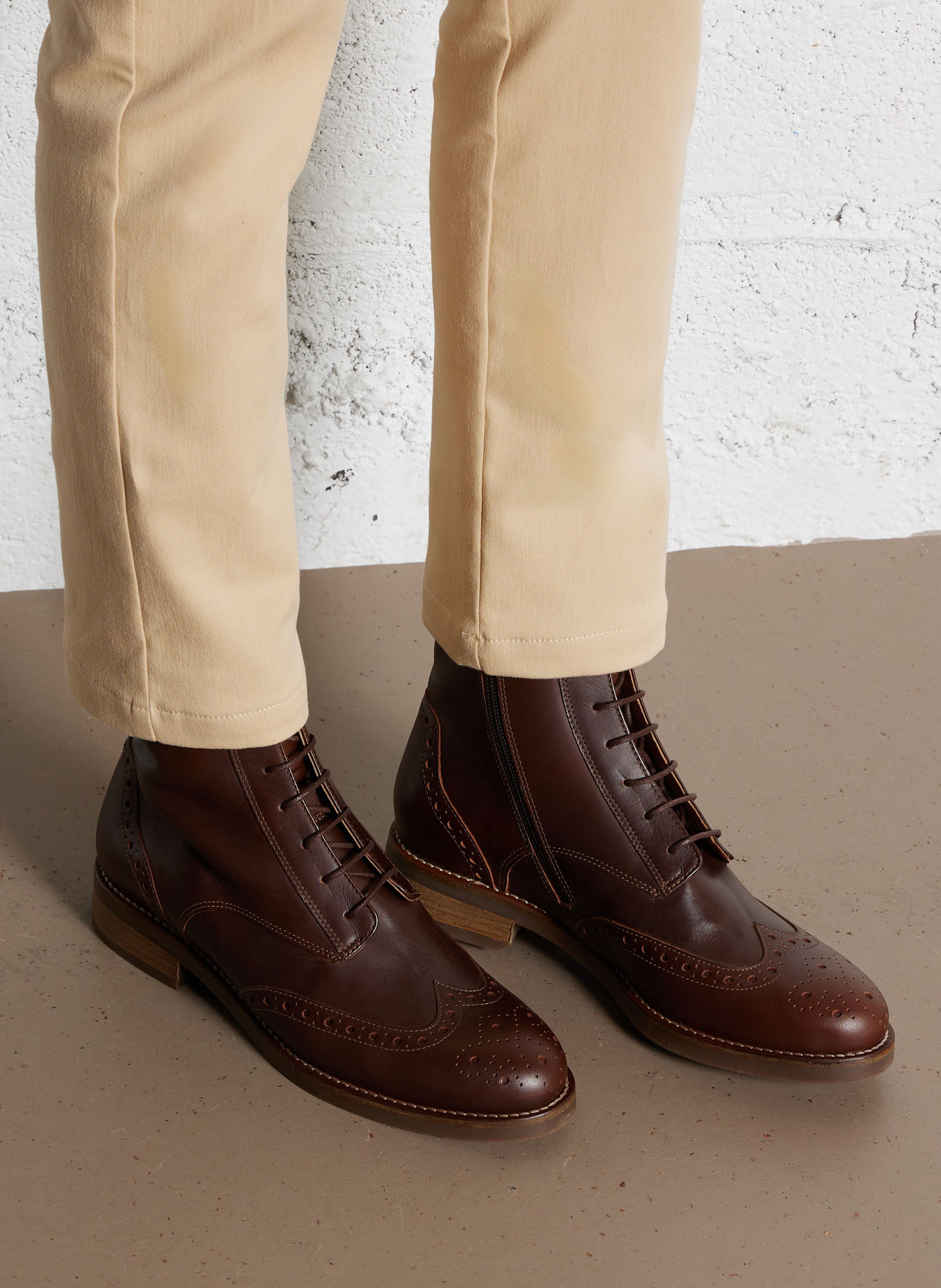 Bottines en cuir MELLOW YELLOW Marron