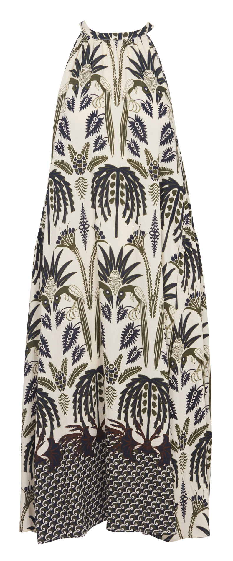 Dana long printed dress SEE U SOON Khaki