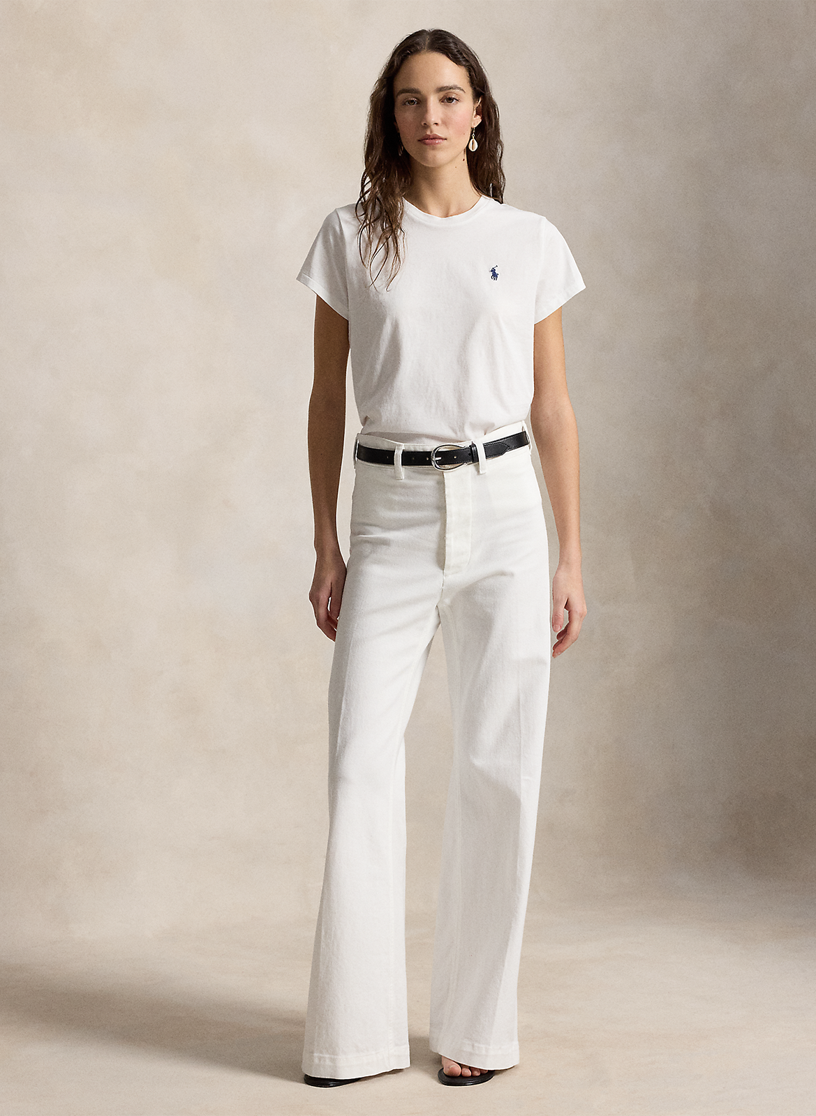 T-shirt met korte mouwen en logo Wit