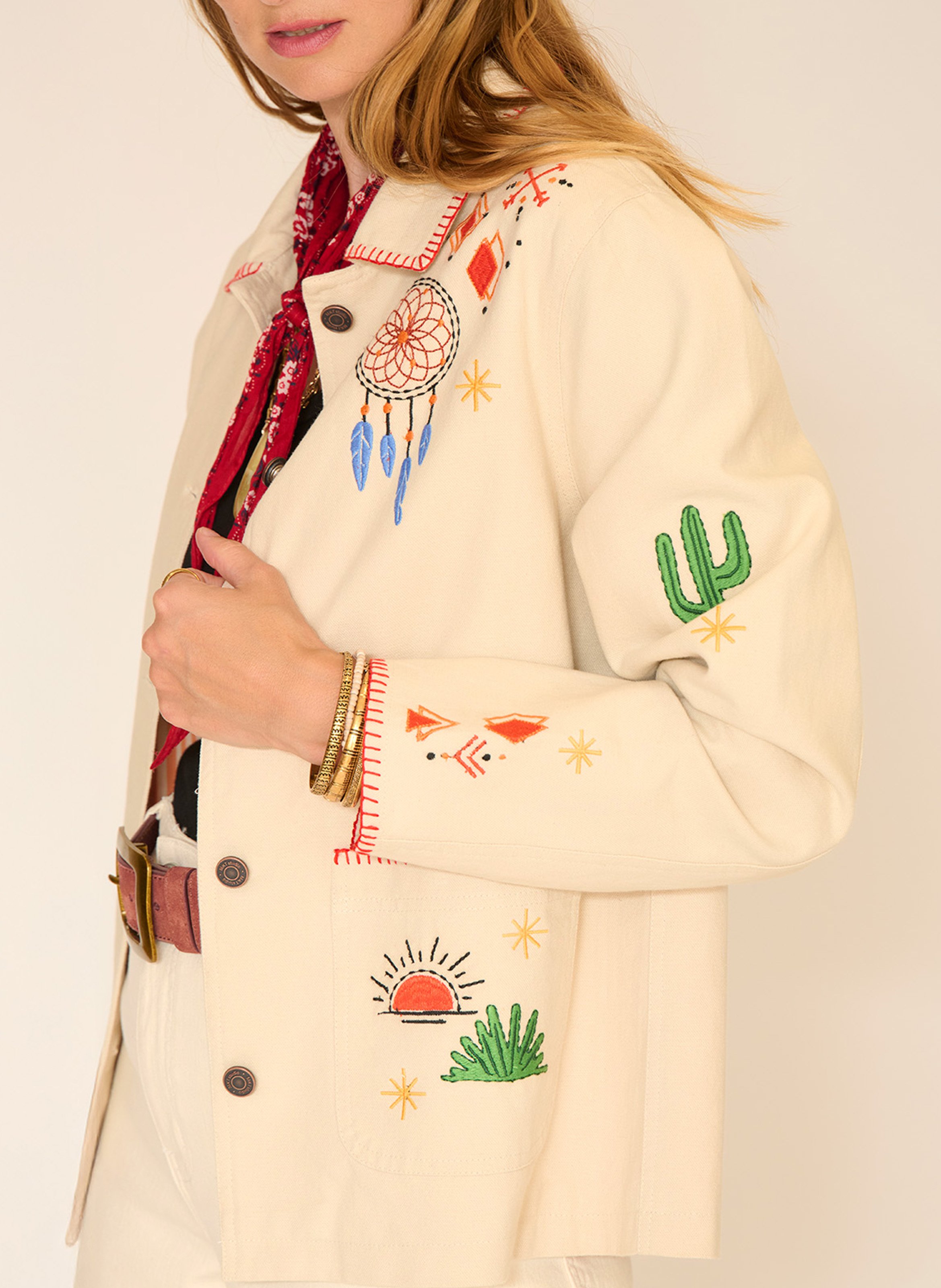 Baumwoll-Blazer MKT Beige