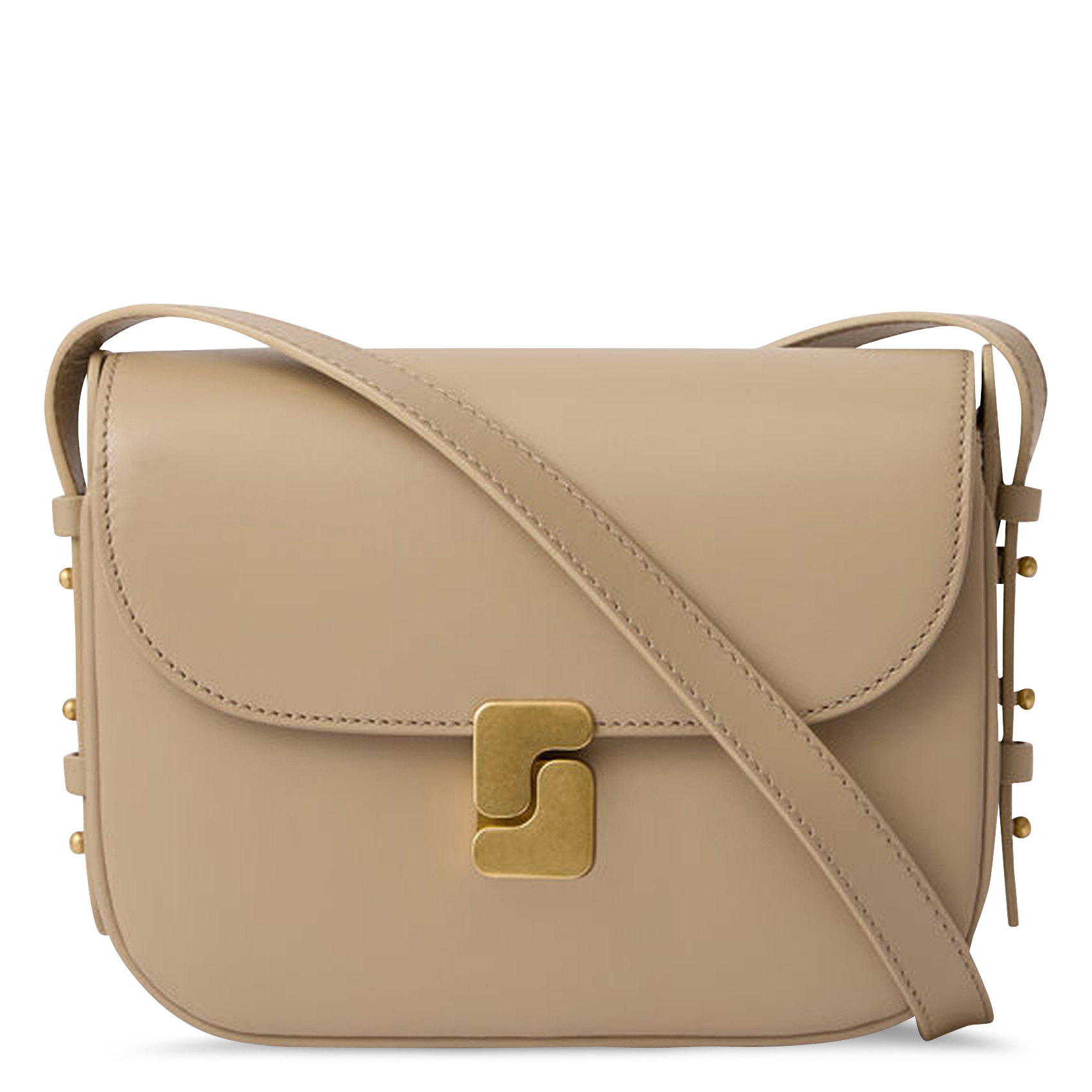 Bolso bandolera de ante SOEUR Beige