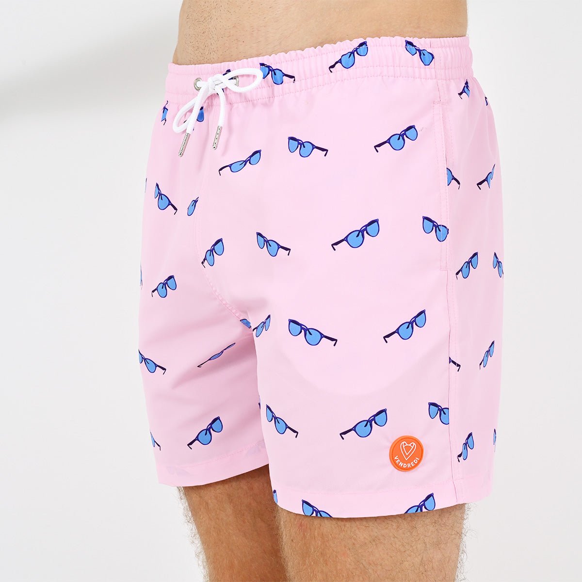 Swim Shorts "Le Solaire" VENDREDI SWIMWEAR Pink