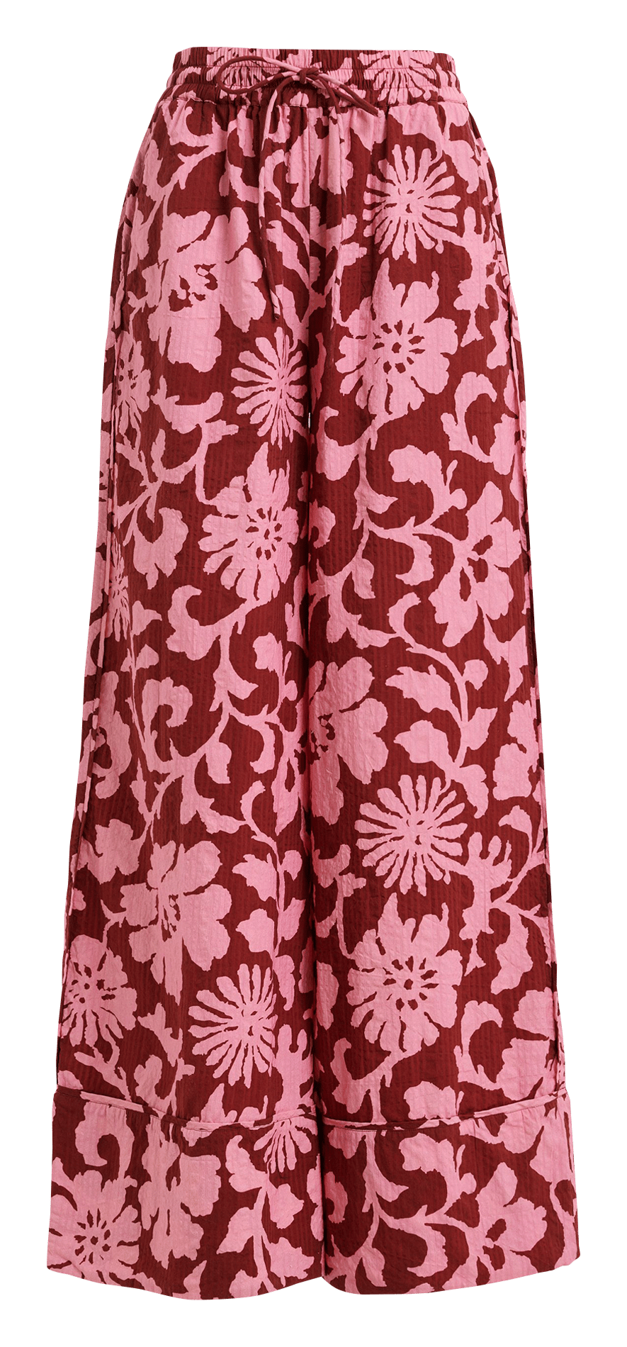 Pantalón de talle alto estampado ESSENTIEL ANTWERP Rojo