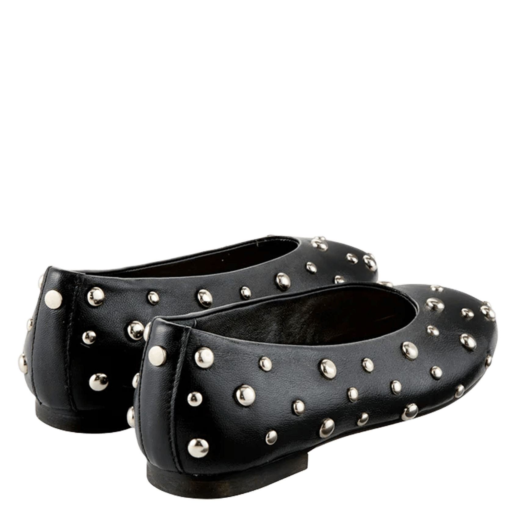 Ballet flats with leather studs COSMOPARIS Black