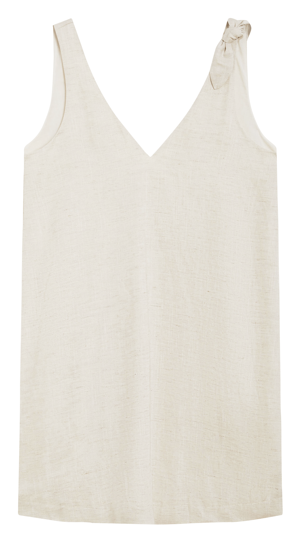 Korte jurk met V-hals GRACE ET MILA Beige