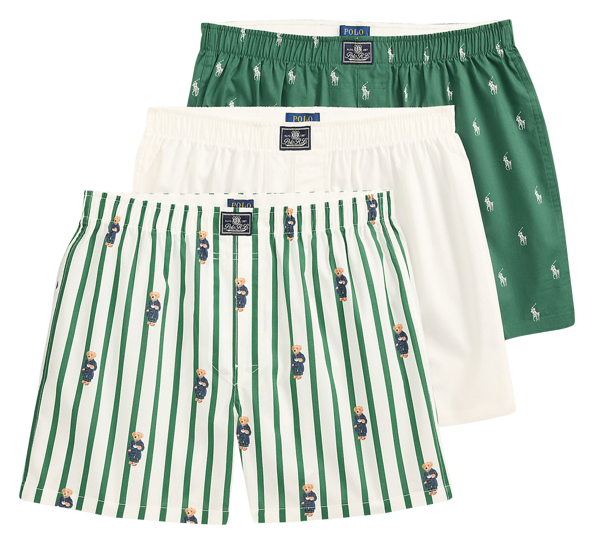 Lot de 3 boxers en coton POLO RALPH LAUREN Multicolore