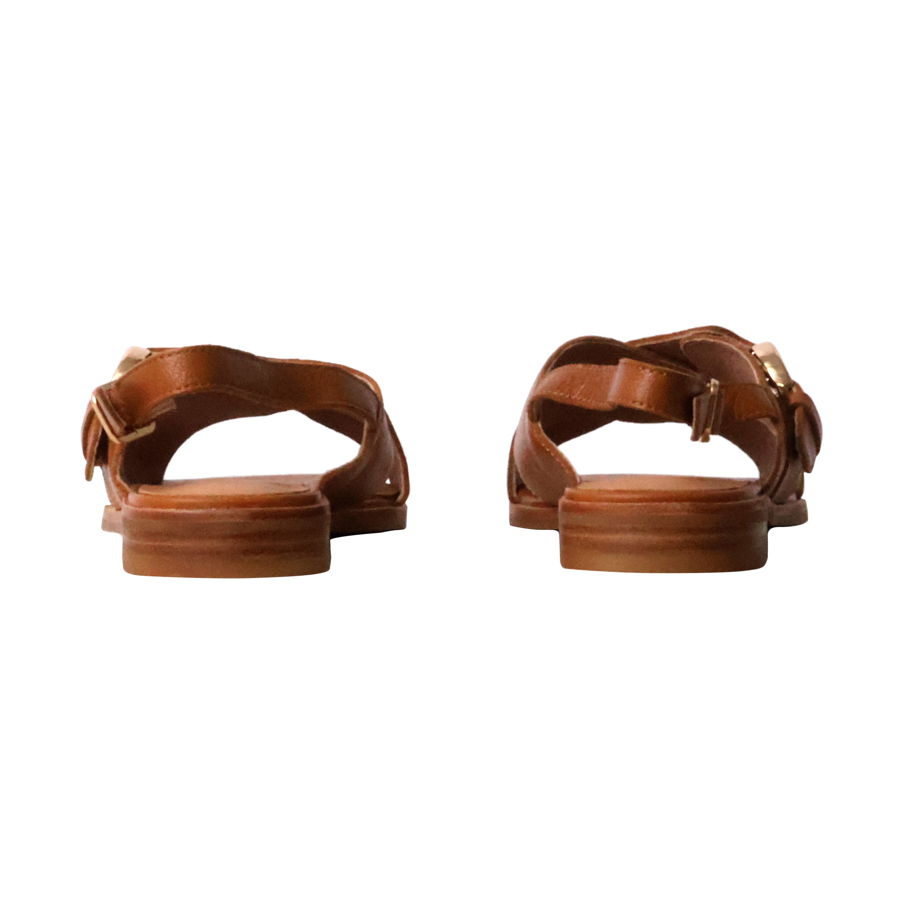 Leather sandals aimee EMILIE KARSTON Brown