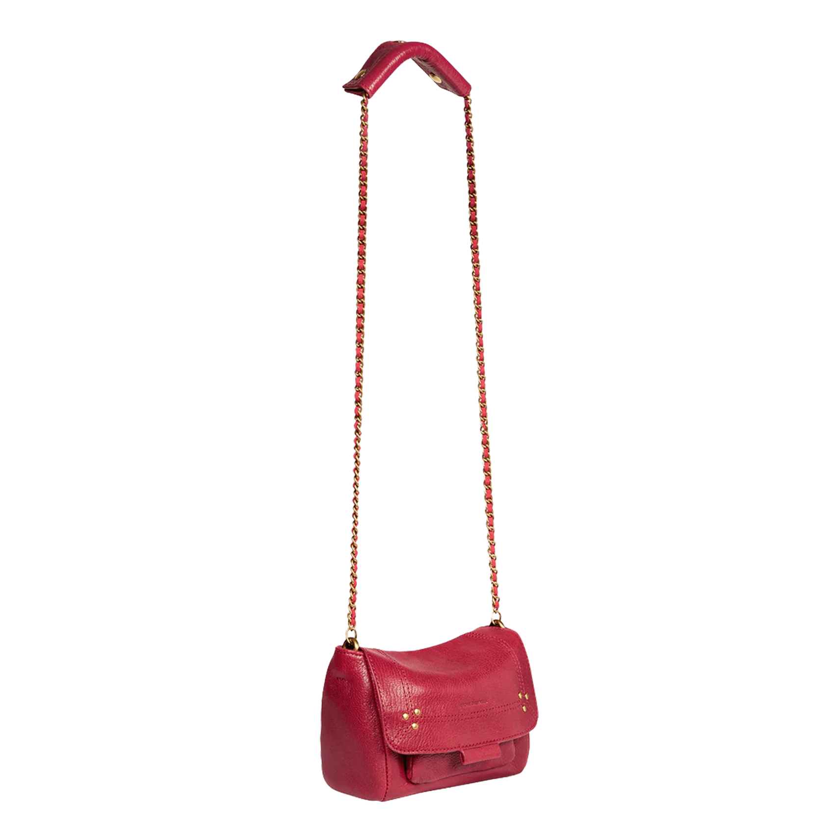 Leather mini shoulder bag JEROME DREYFUSS Red