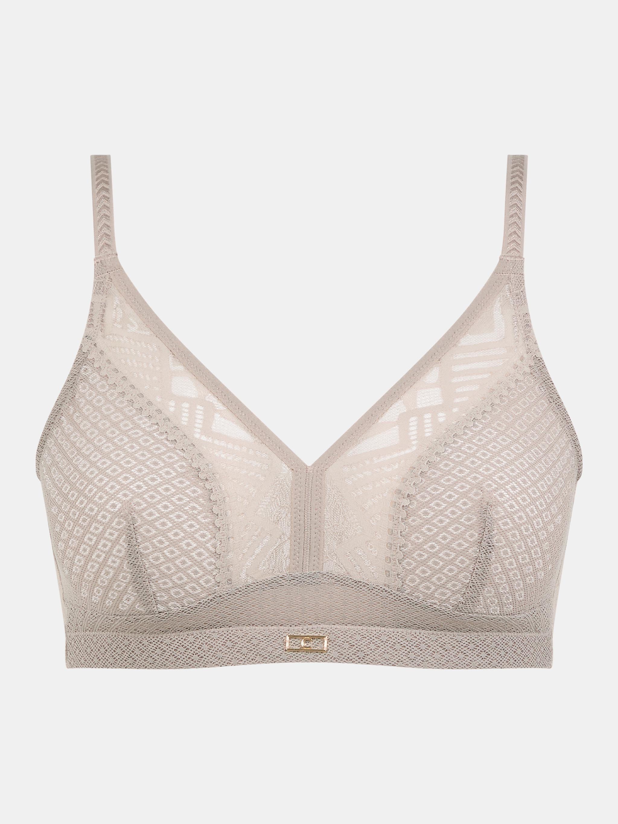 Non-wired support bra with cups CHANTELLE Brown