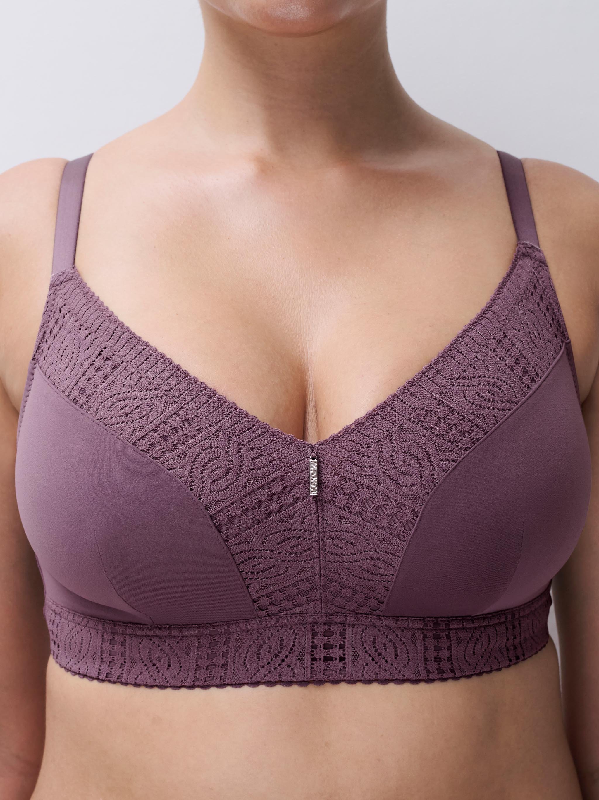Non-wired support bra with cups | Purple CHANTELLE Women