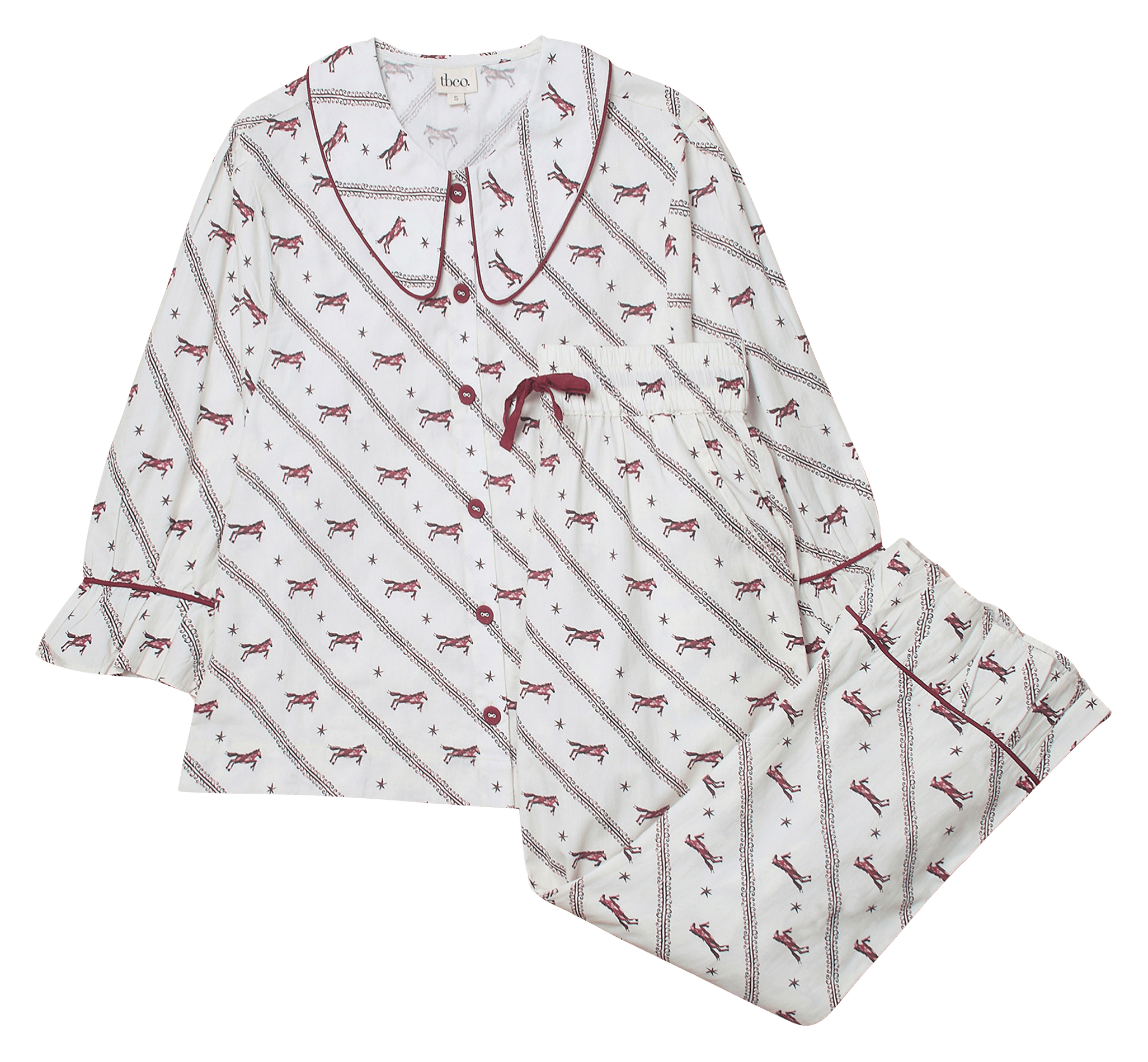Pyjama en coton TBCO Blanc