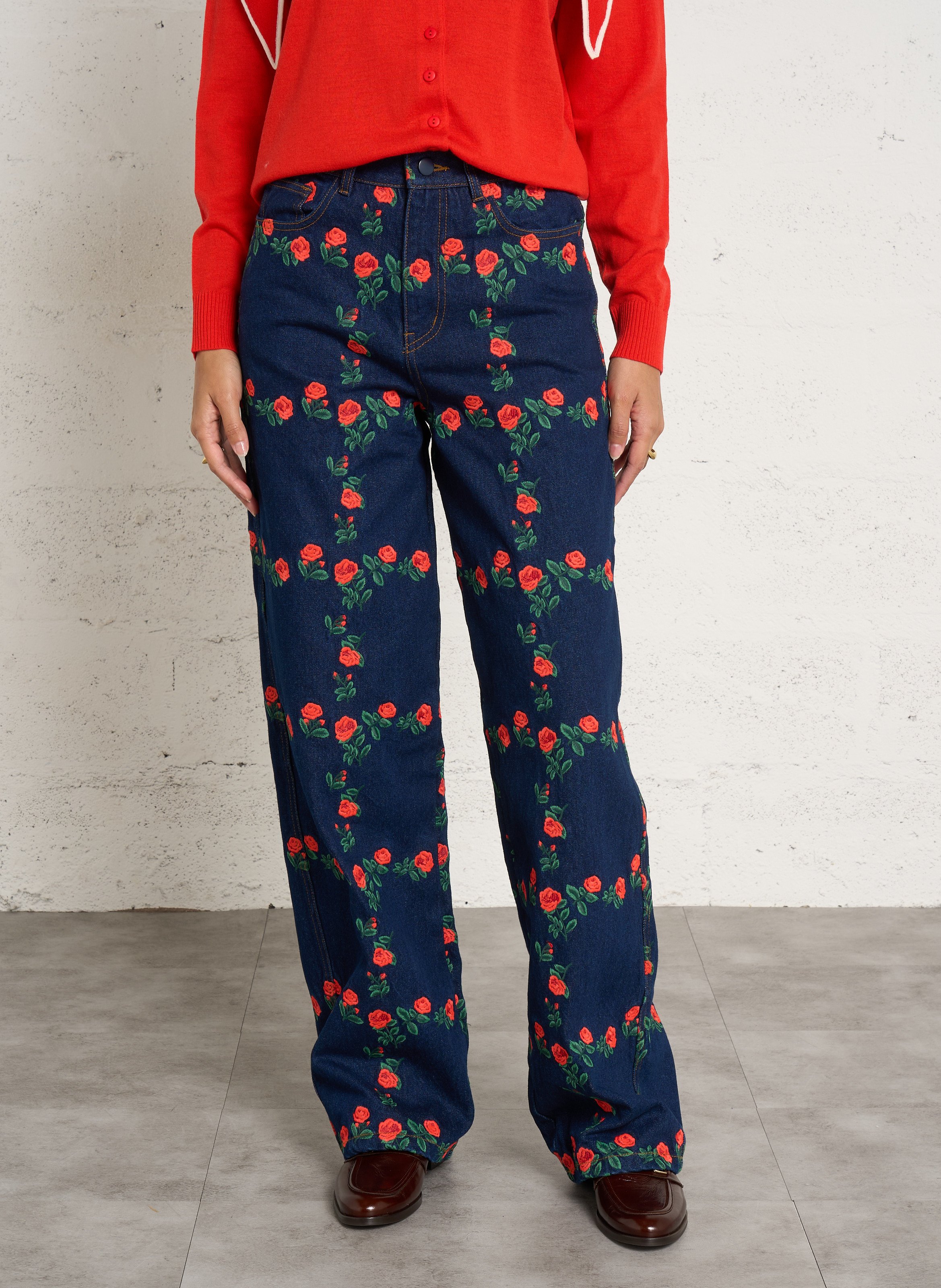 Weit geschnittene Jeans aus Baumwolle THE TINY BIG SISTER