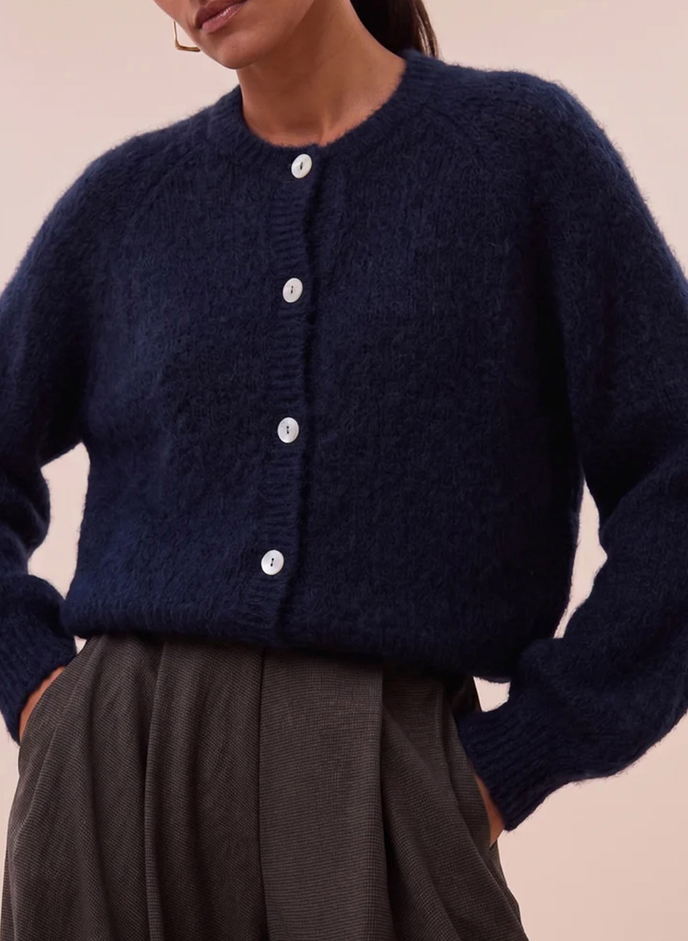 Loose-fit cardigan BY BAR Blue