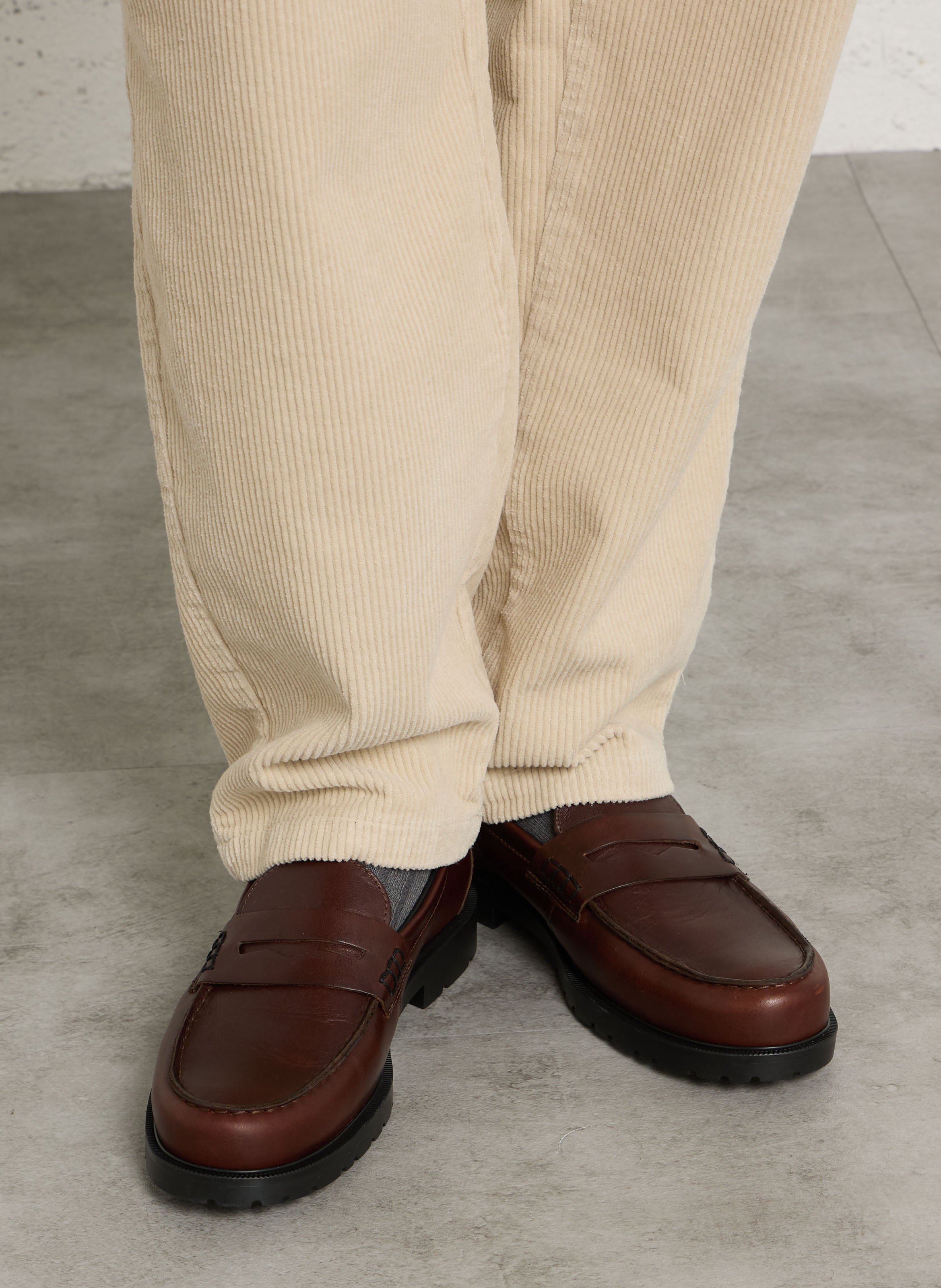 Leather loafers KLEMAN Multicolored