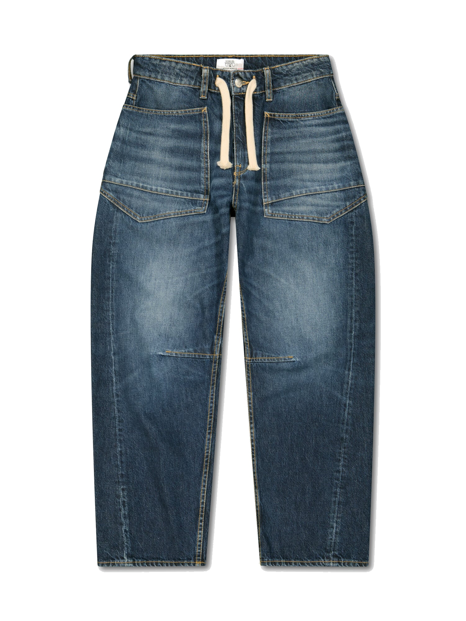 Loose-fit zip jeans LE TEMPS DES CERISES Blue