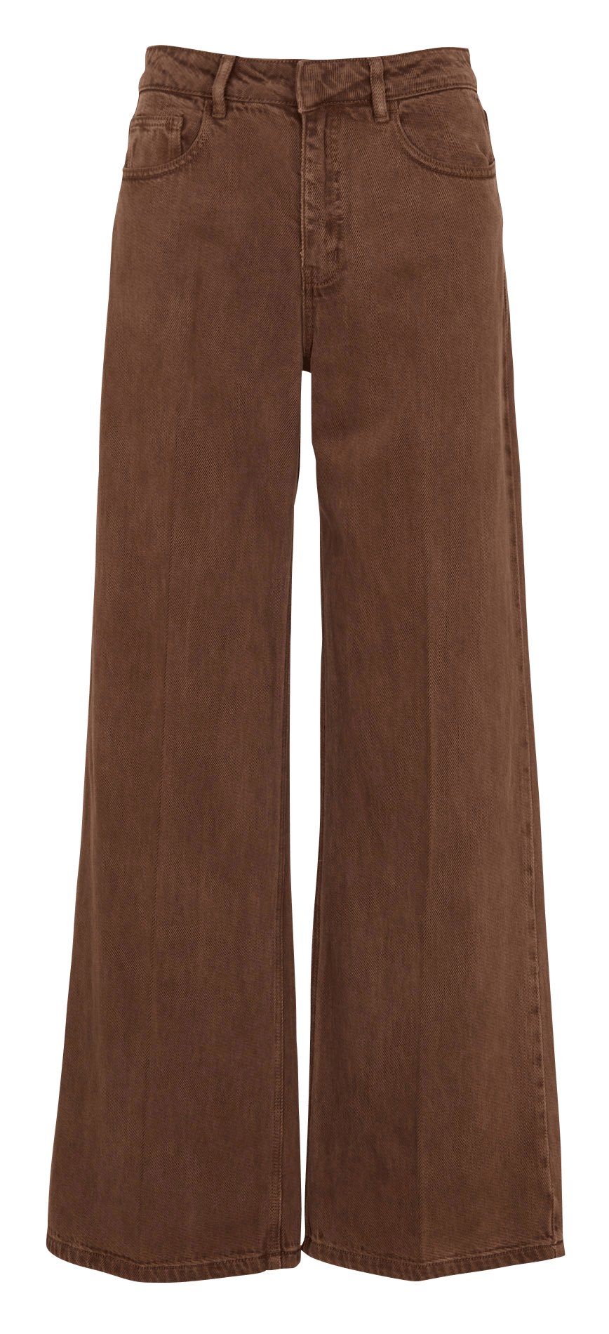 High-waisted wide-leg trousers in a solid color KOOKAI