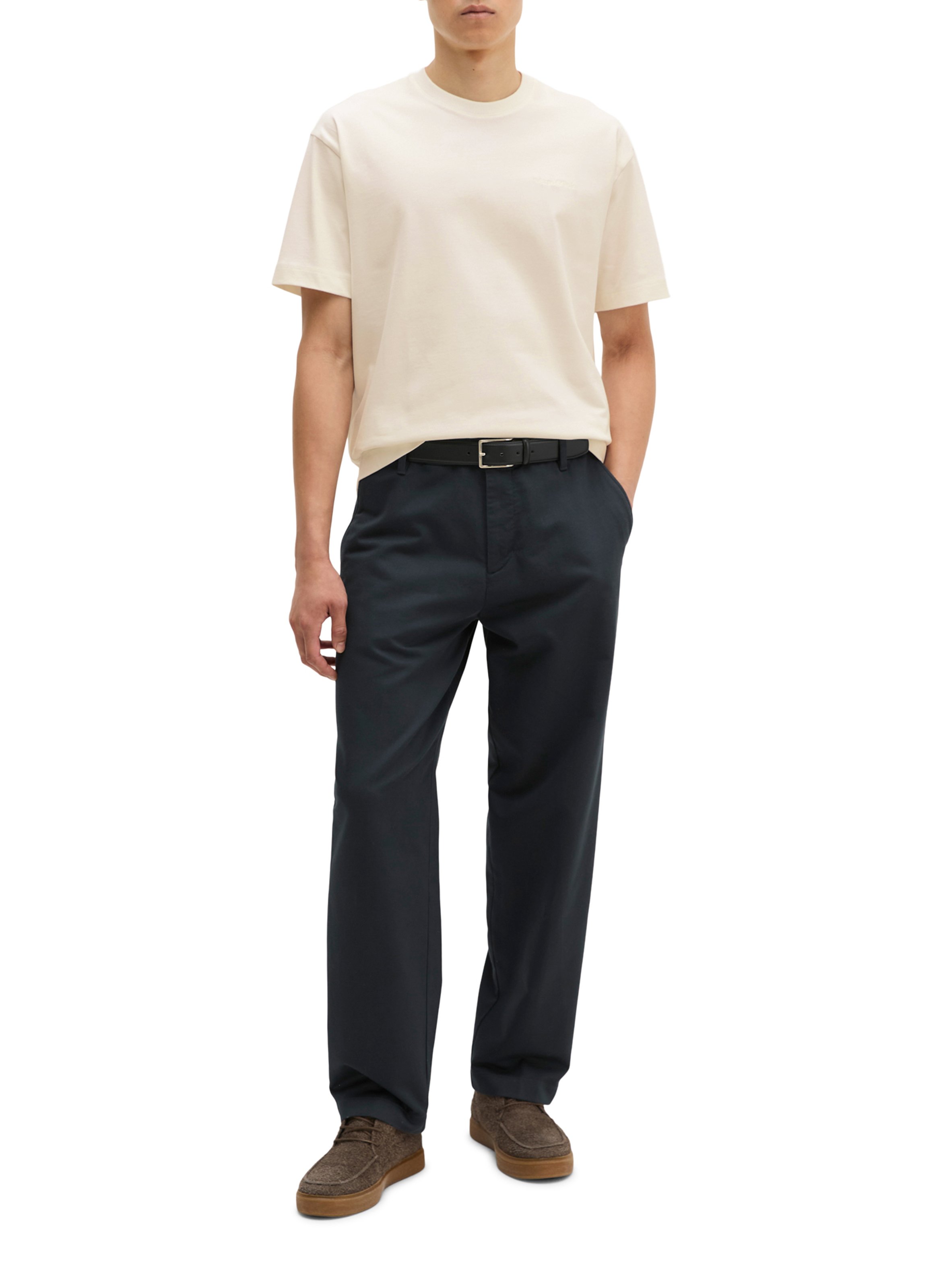 Round-neck cotton T-shirt MARC O'POLO White
