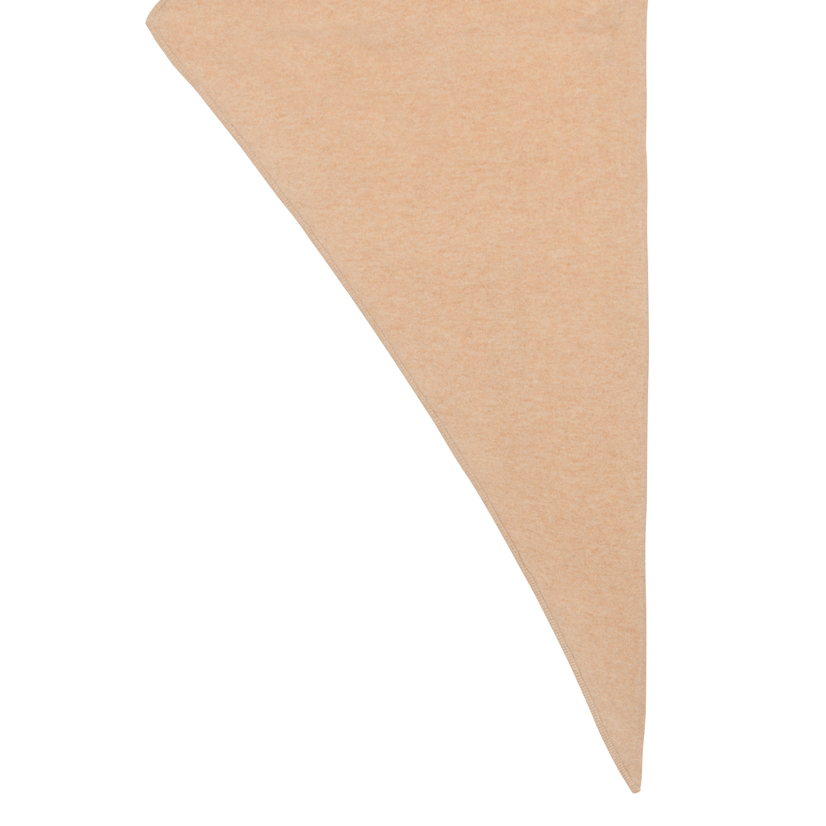 Einfarbiges Dreieckstuch aus Wolle und Kaschmir KOOKAI Beige