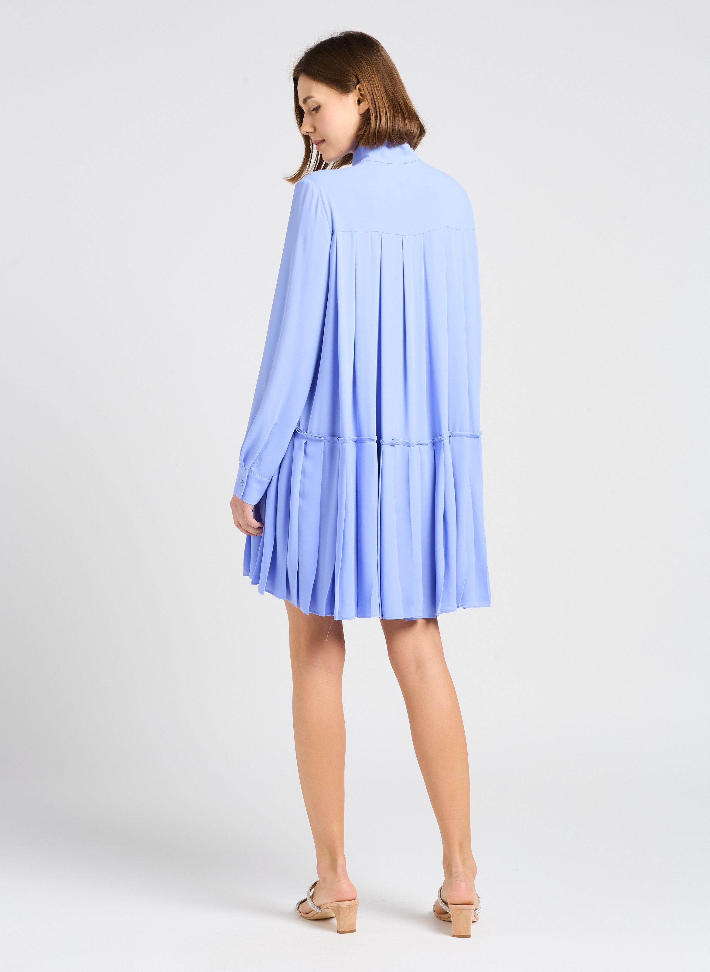 Robe courte ample à col montant MARGAUX LONNBERG Violet