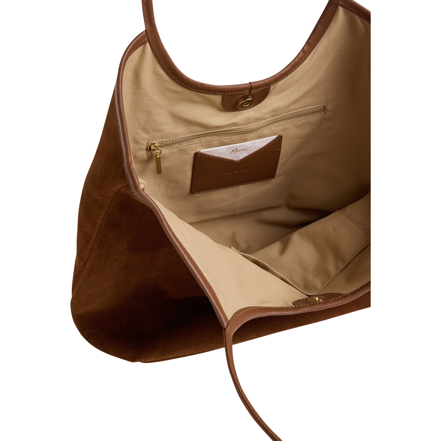 Cabas en cuir NAT & NIN Marron