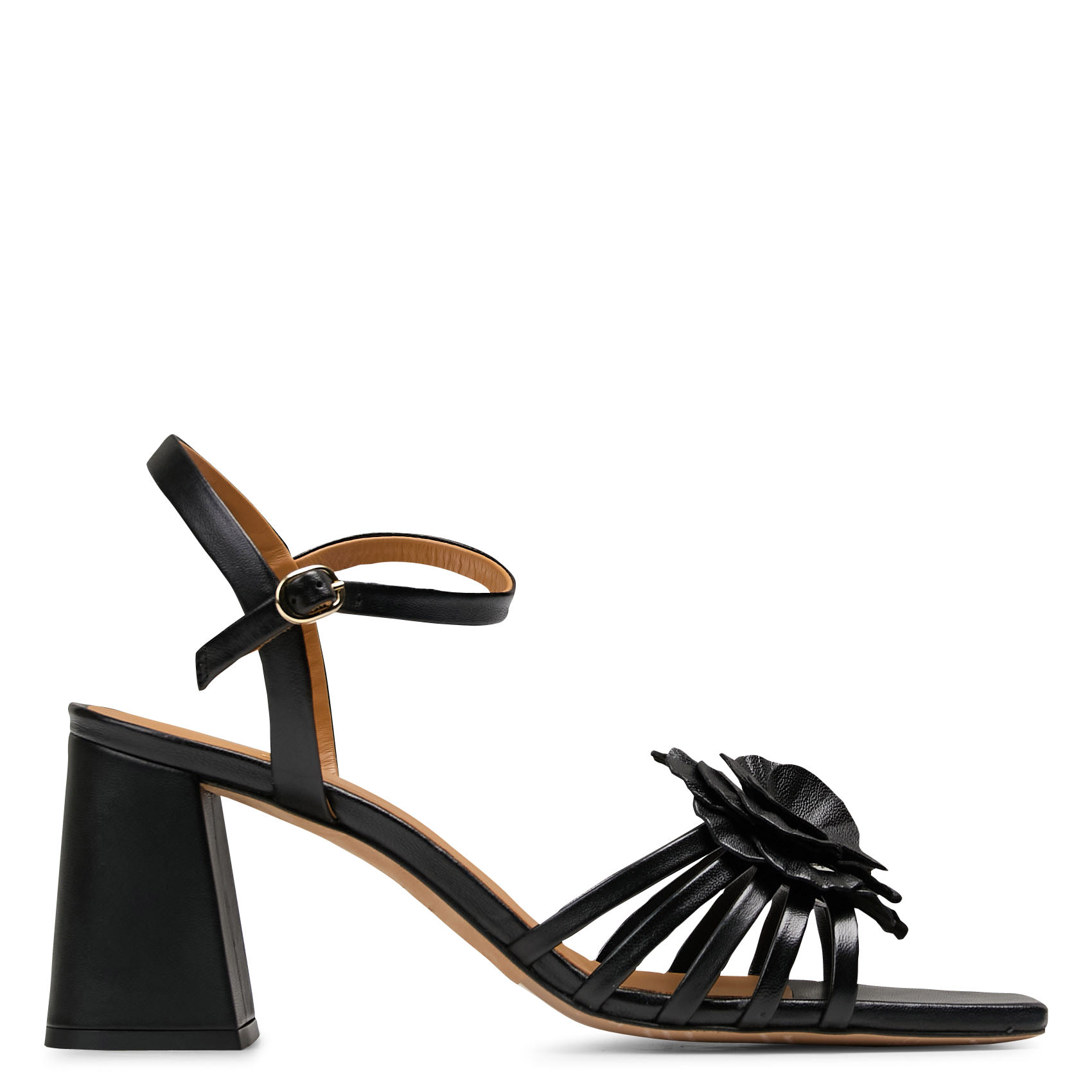 Sandales hautes en cuir BOBBIES Noir