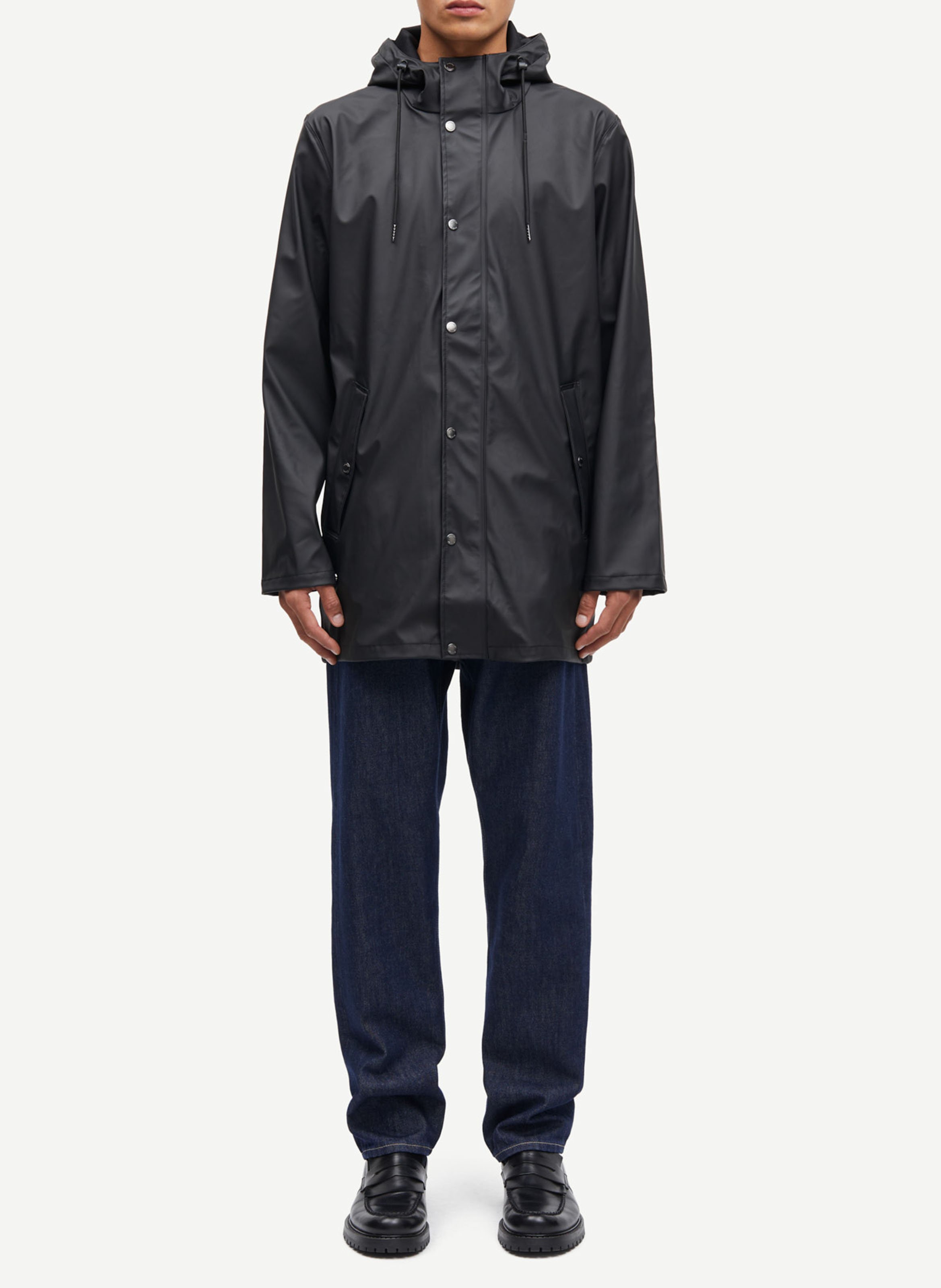 Imperméable col montant SAMSOE SAMSOE Noir