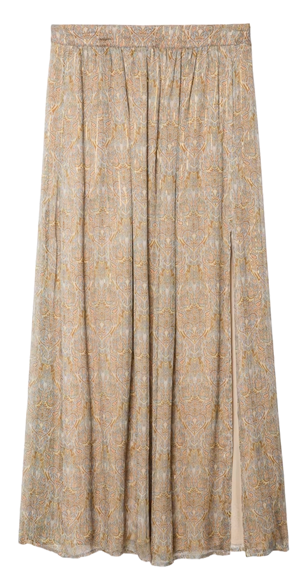 Jupe longue évasée en coton mélangé ZADIG&VOLTAIRE Bleu