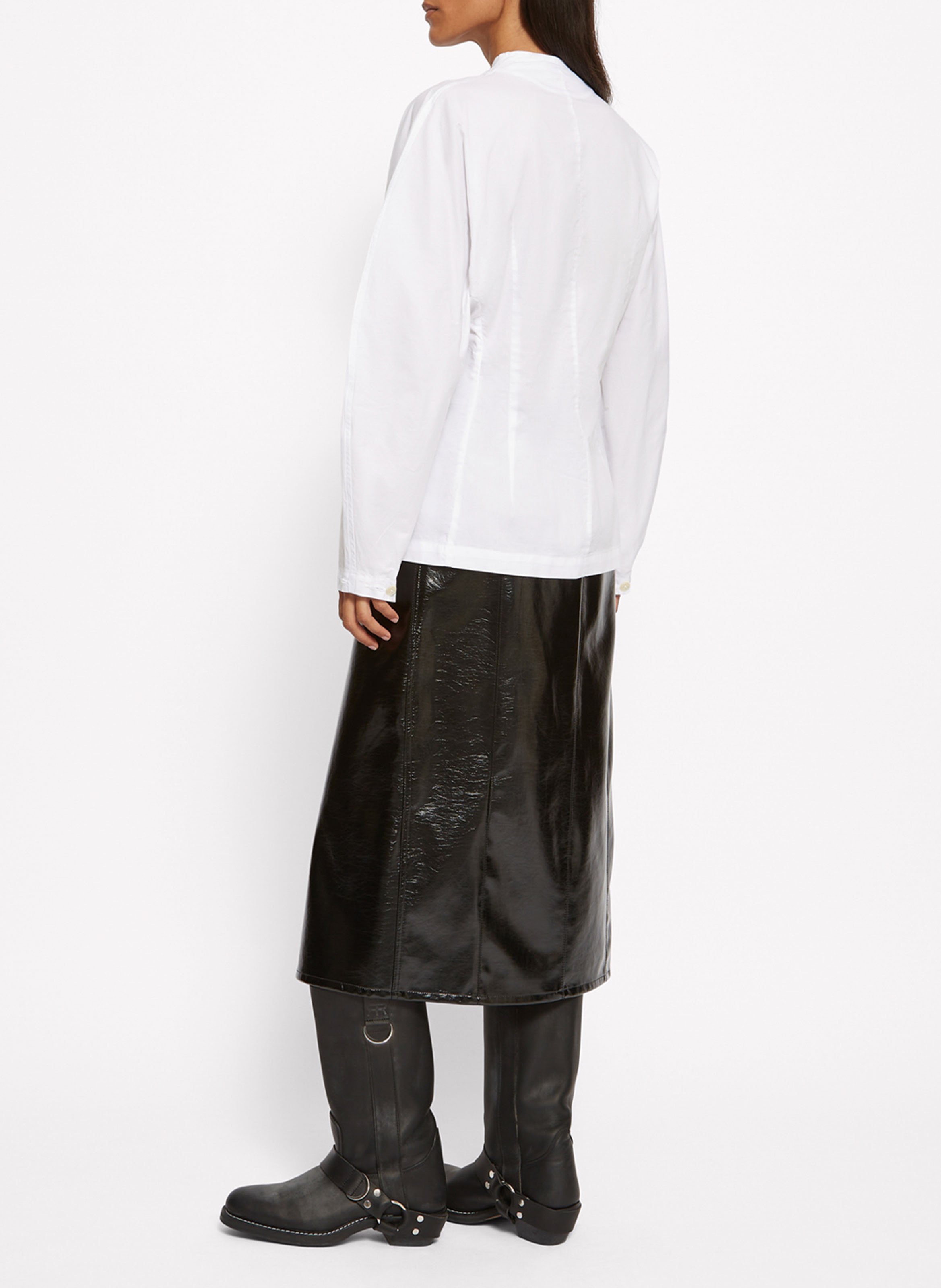 Chemise col motant en coton ROSEANNA Blanc