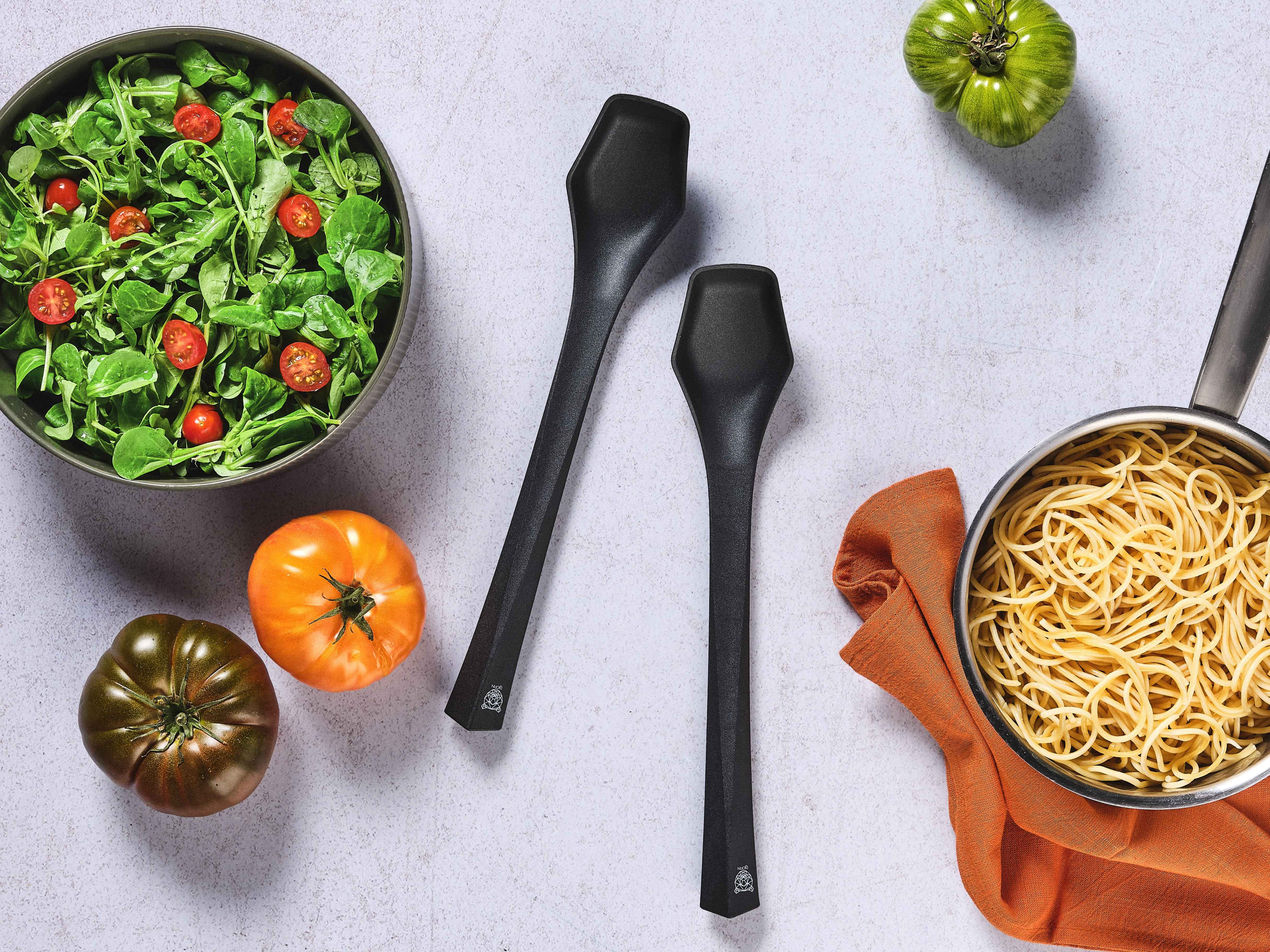 Jesper thermoplastic salad servers BJORN Black