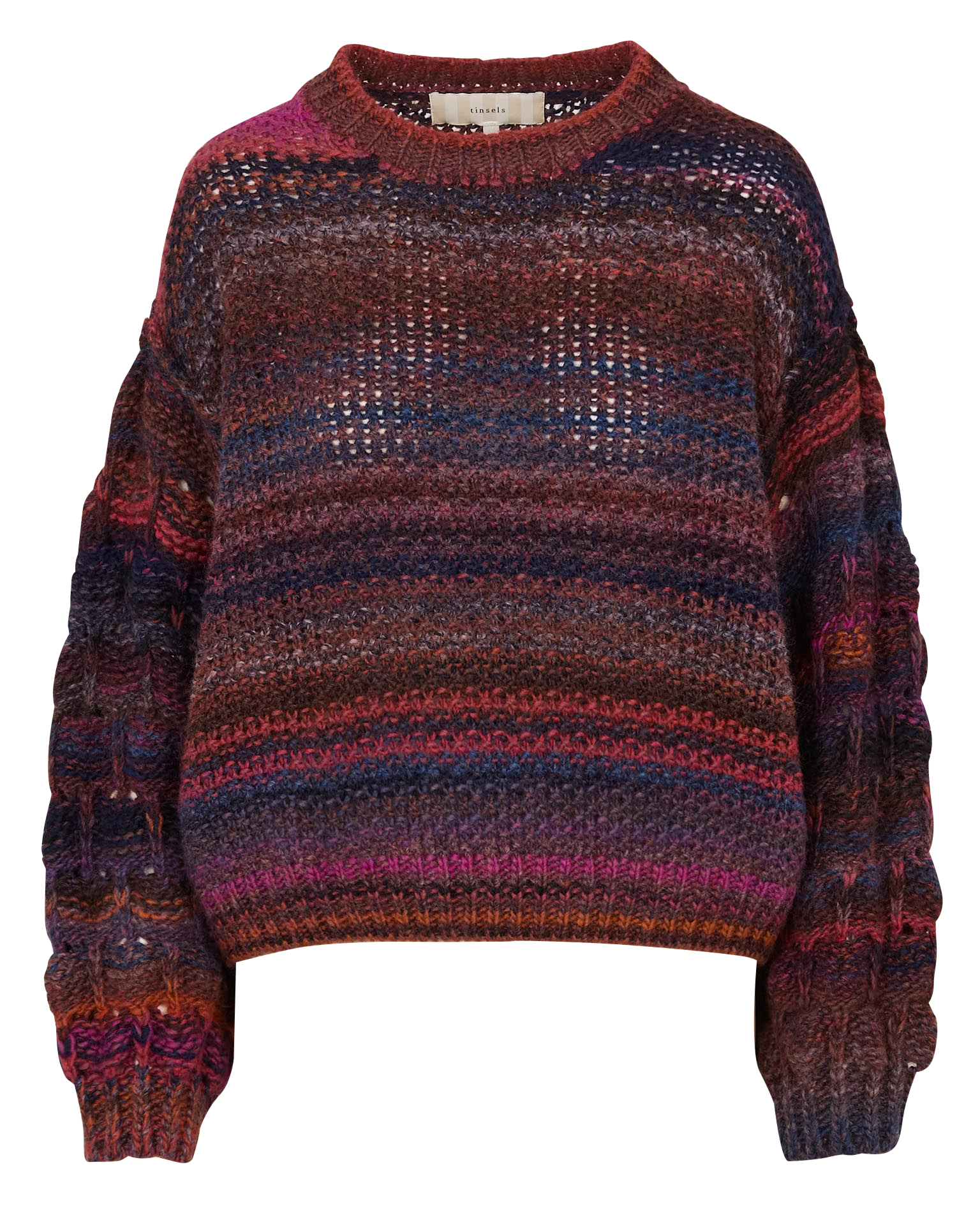 Pull oversize en laine mélangée TINSELS Multicolore