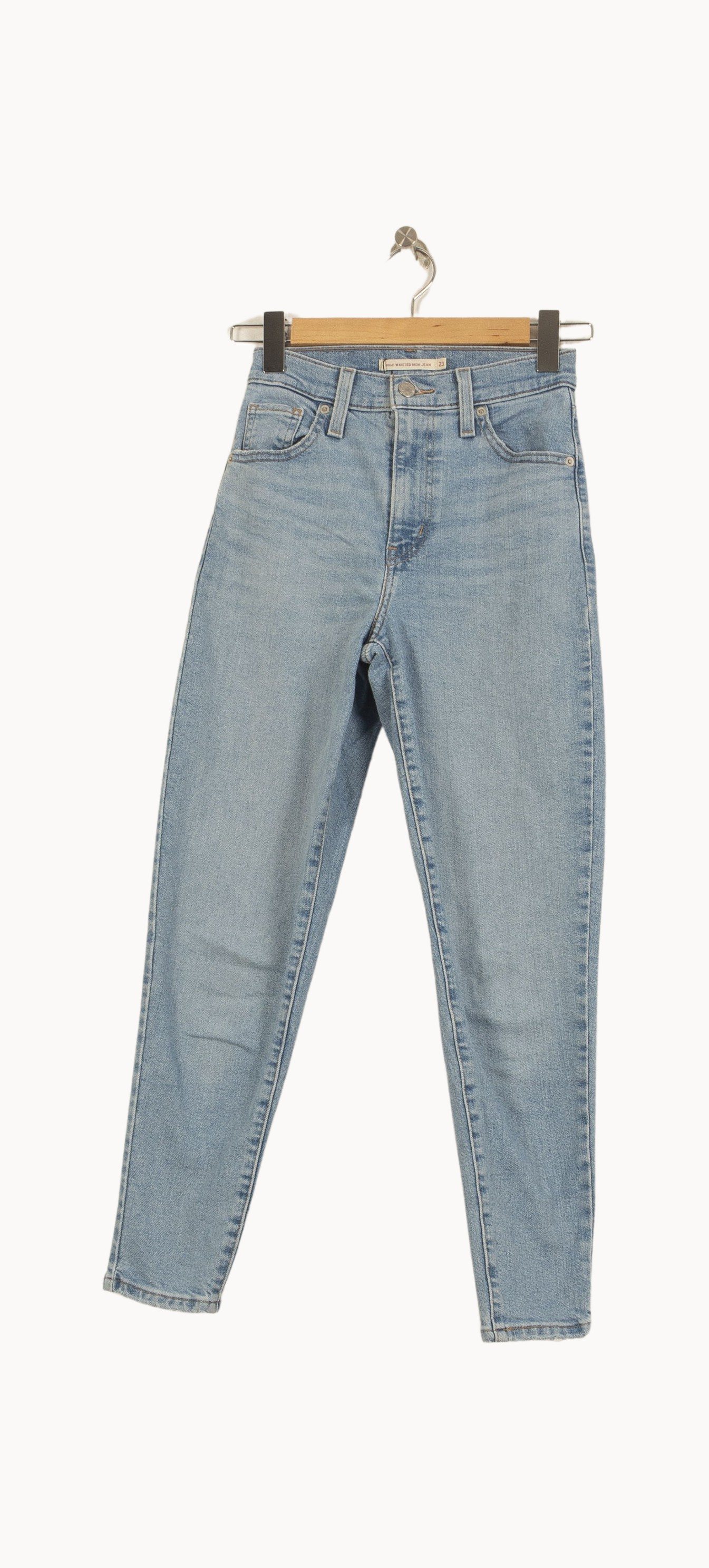 Cropped slim jeans with studs LEVI'S - Seconde main Blue