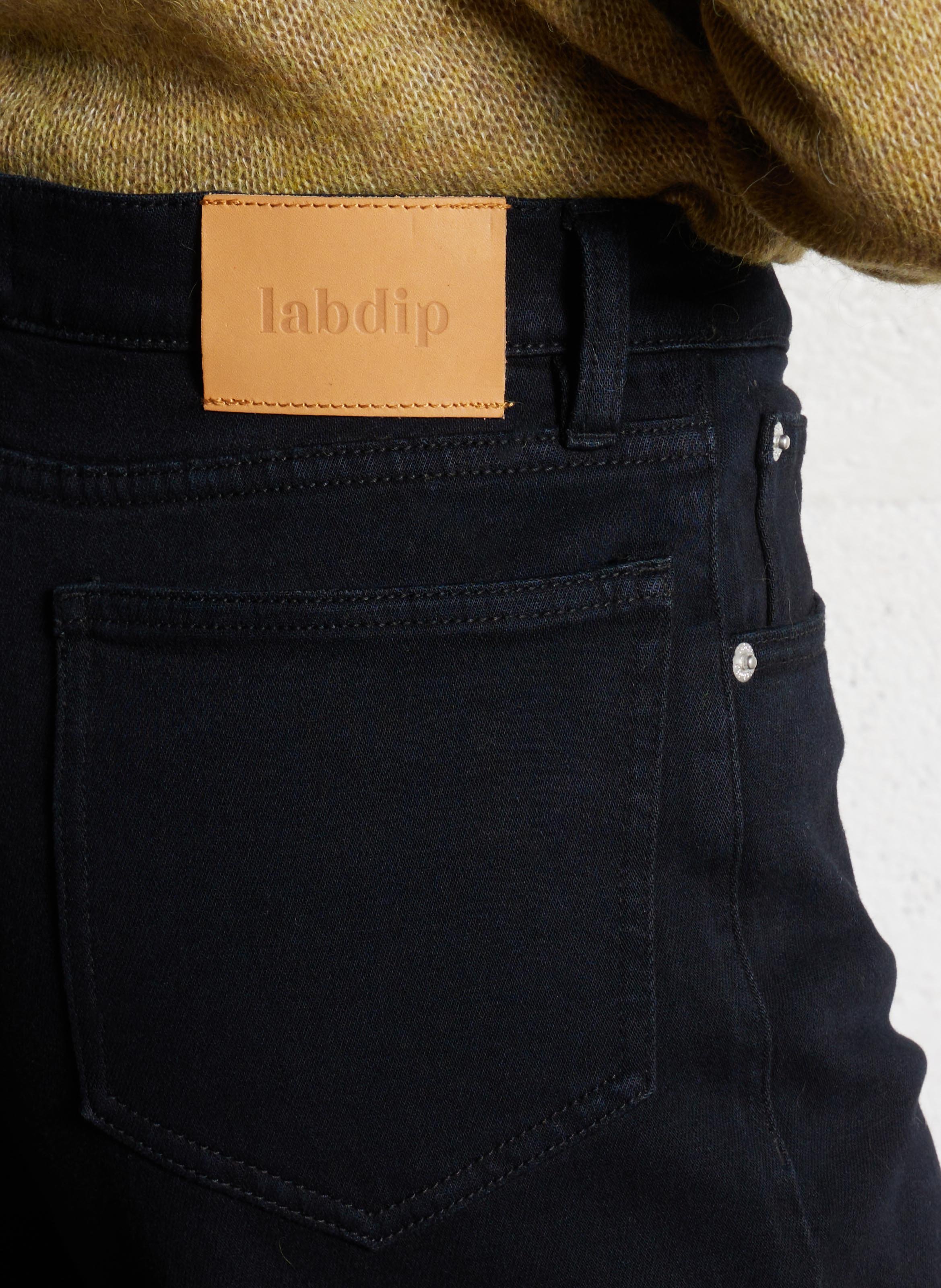 Jean droit en coton mélangé LAB DIP Bleu