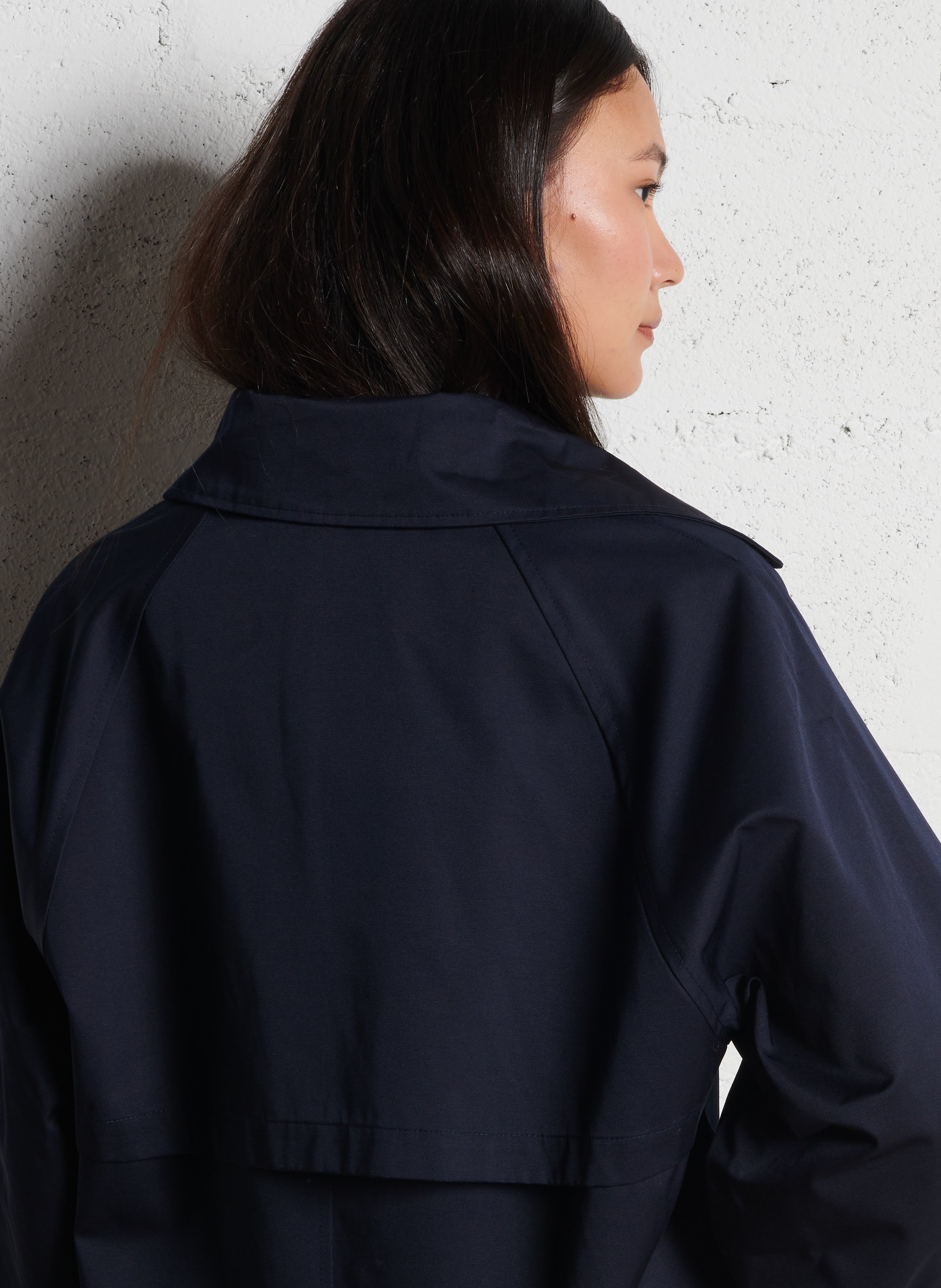 Parka courte trapèze unie LA PETITE ETOILE Bleu