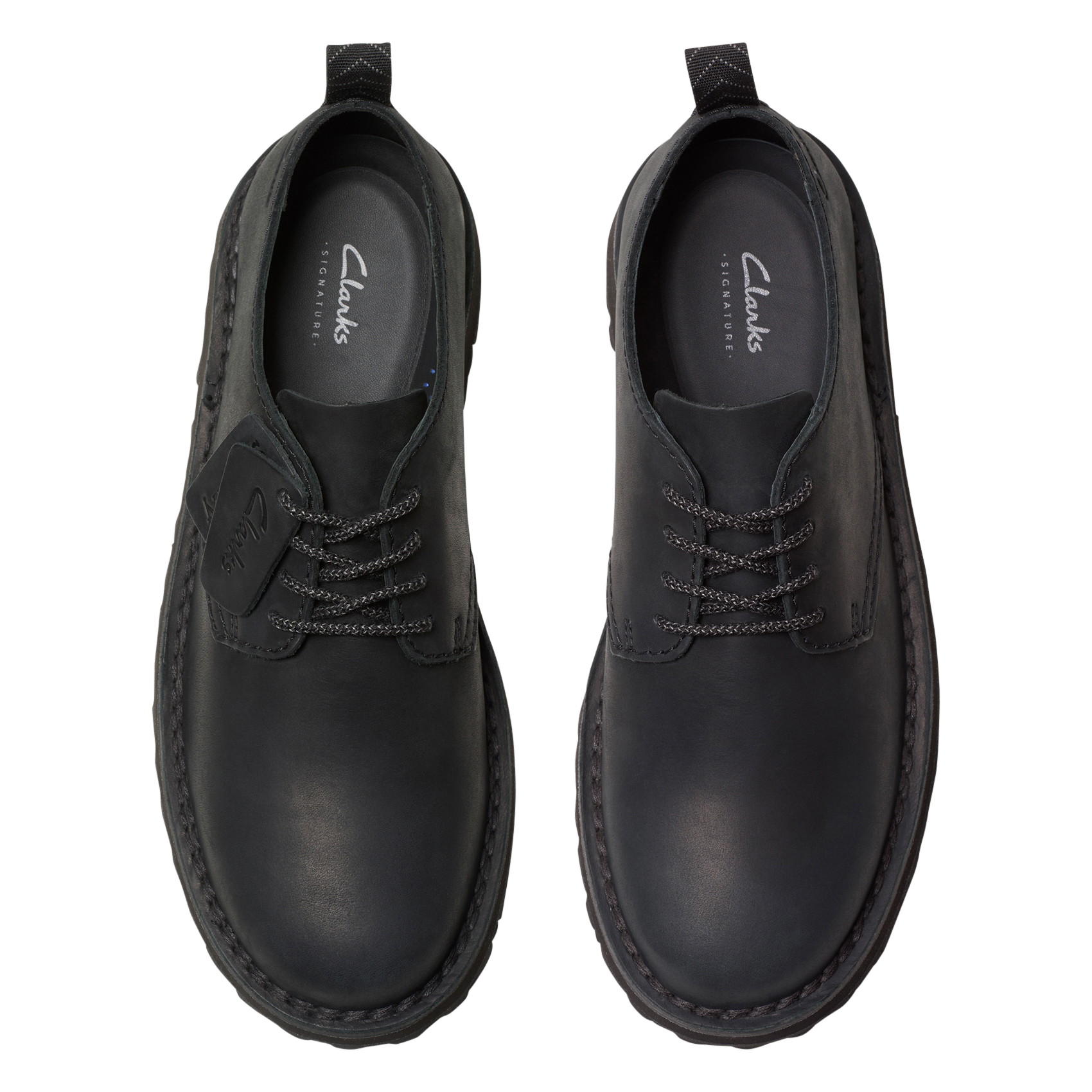 Arthus leather Derby shoes  CLARKS Black