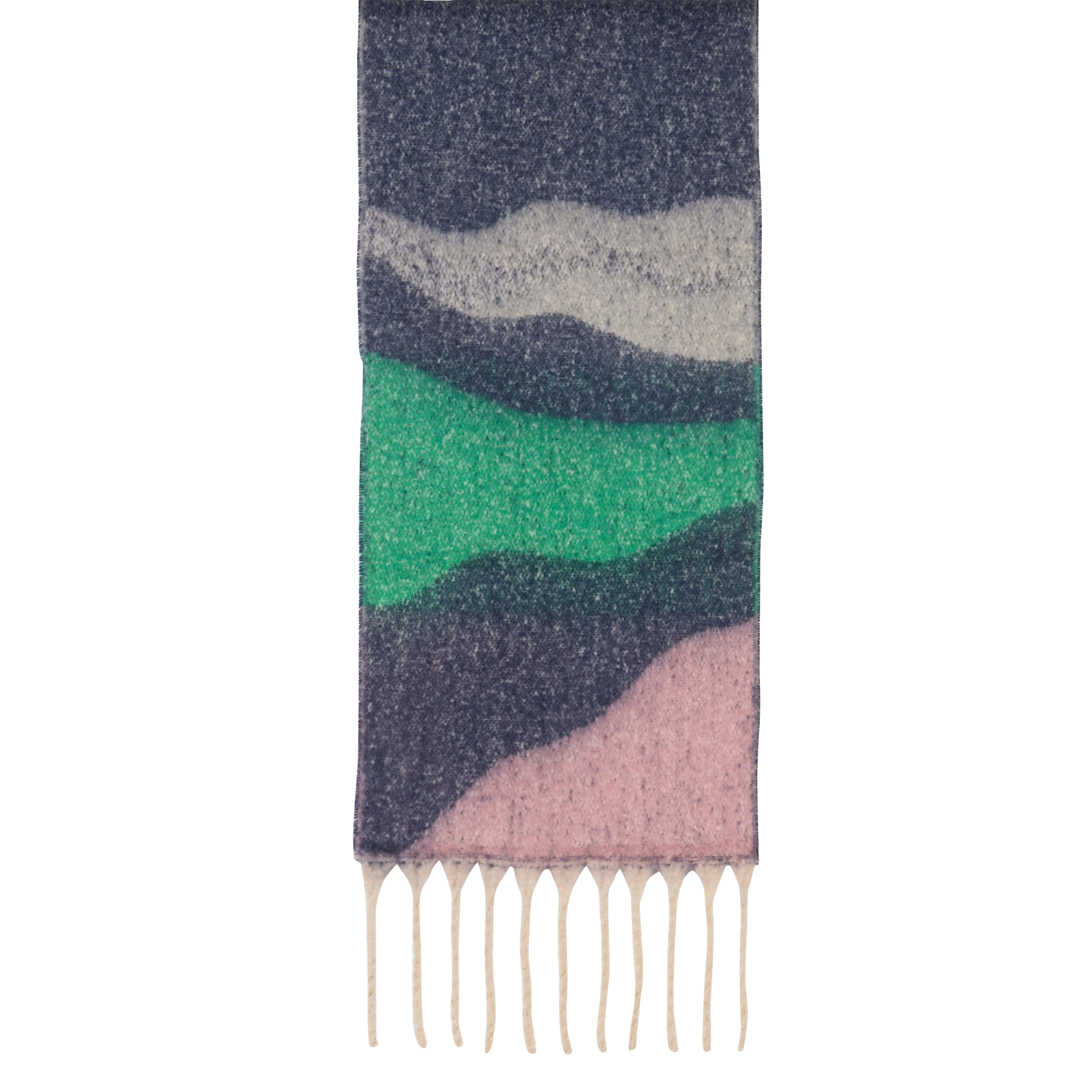 Écharpe motif vagues LA FEE MARABOUTEE Rose