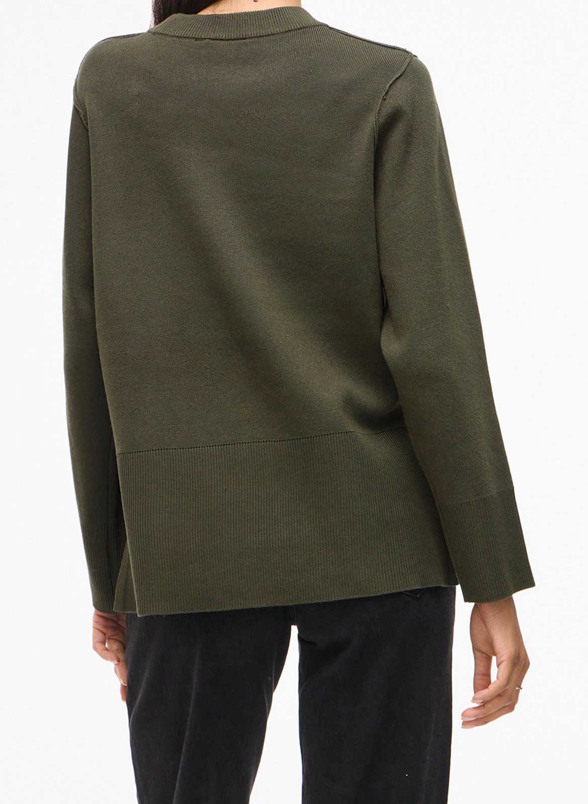 Pull col rond  VILA Vert