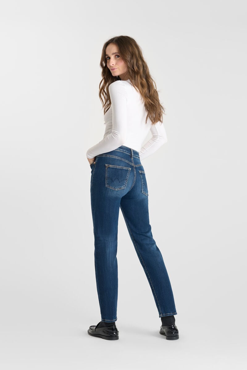 Straight leg jeans, length 34 LE TEMPS DES CERISES Blue