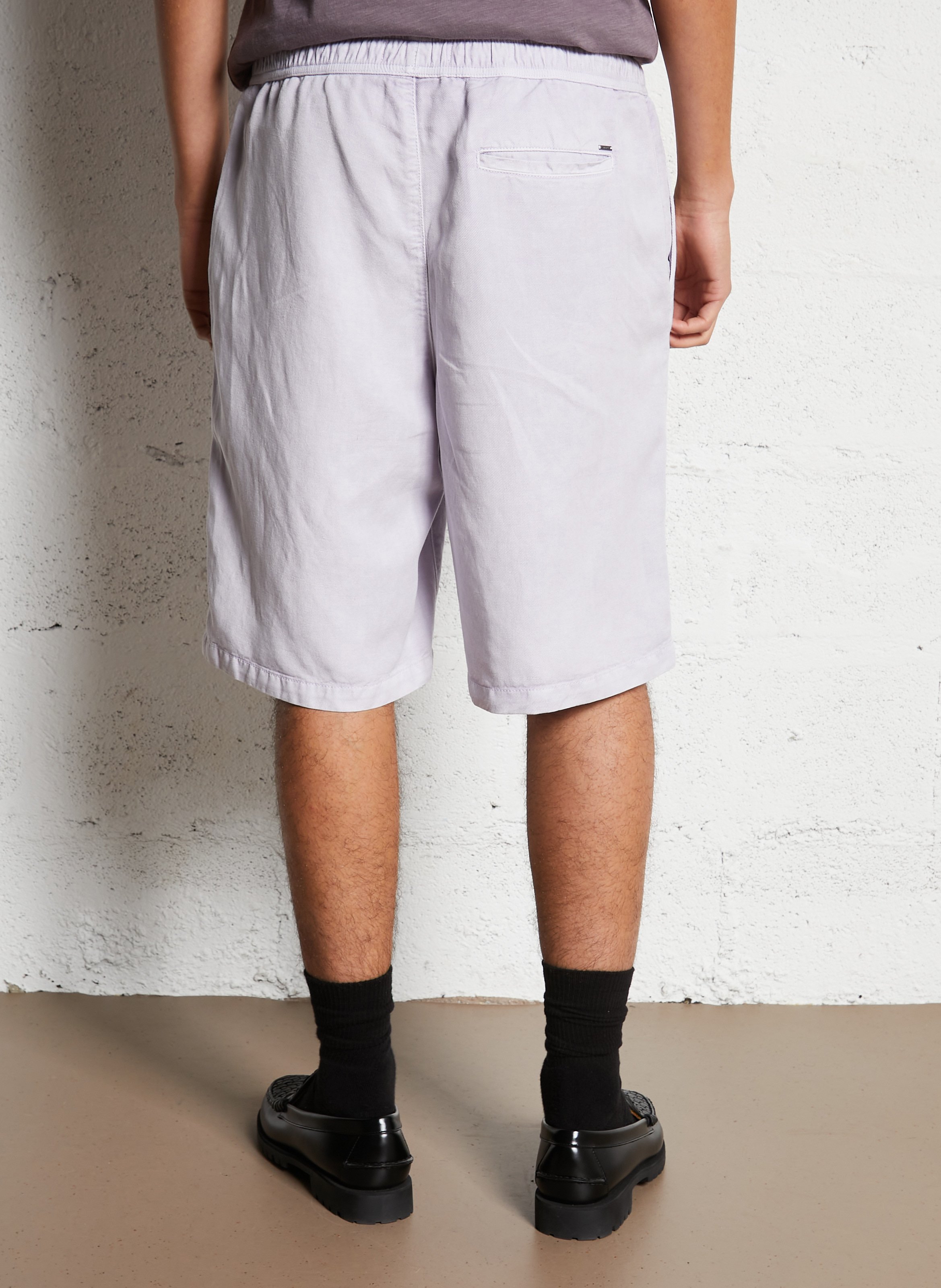 Uni casual straight Bermuda shorts IKKS Violet