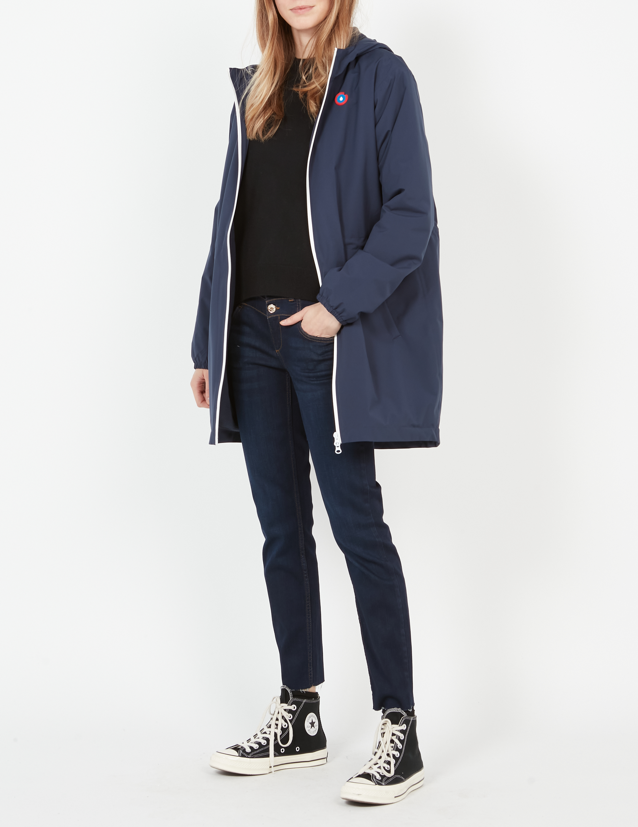 Coupe-vent imperméable à capuche  FLOTTE Bleu