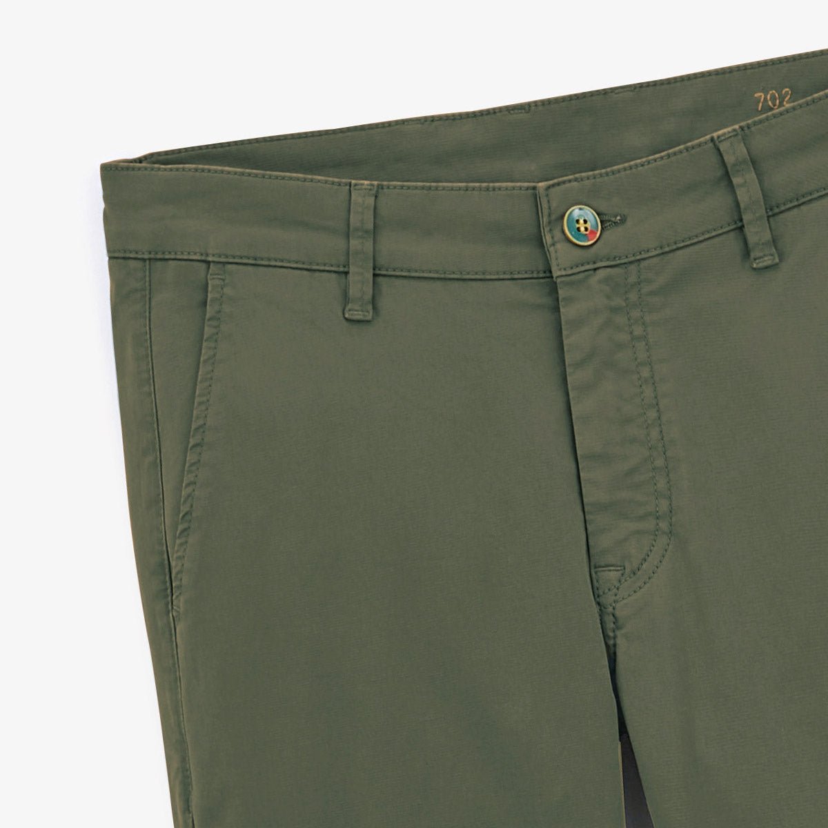 Straight-cut chino trousers SERGE BLANCO Khaki