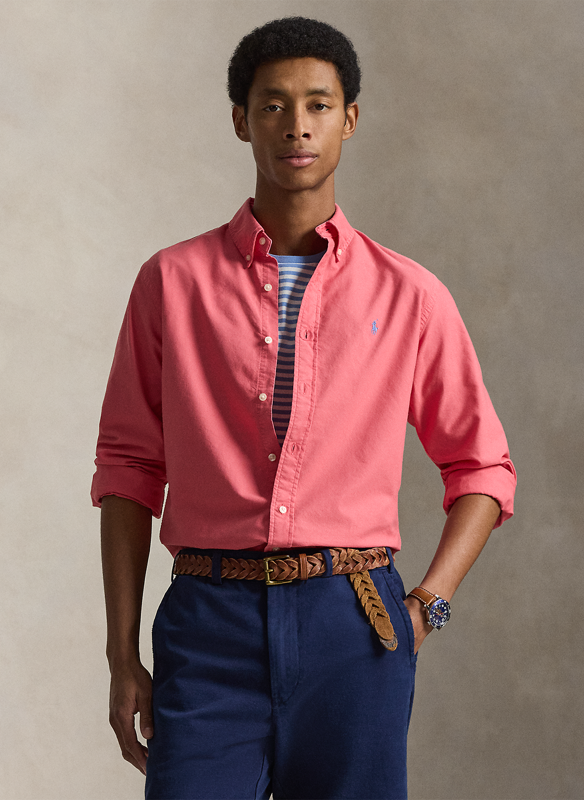 Chemise droite col classique en coton POLO RALPH LAUREN