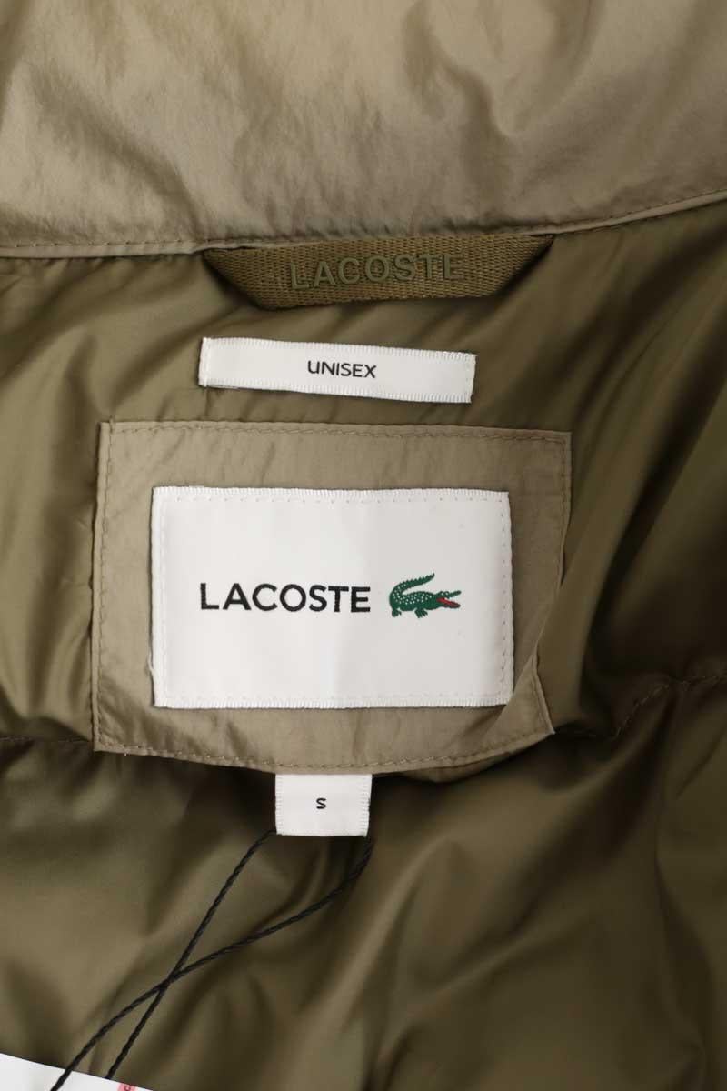 Lightweight quilted padded jacket with high neck LACOSTE - SECONDE MAIN Khaki