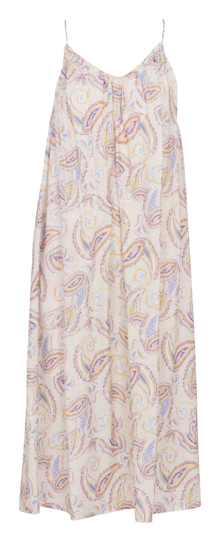 Loose-Fit Sleeveless Printed Dress SEE U SOON Orange