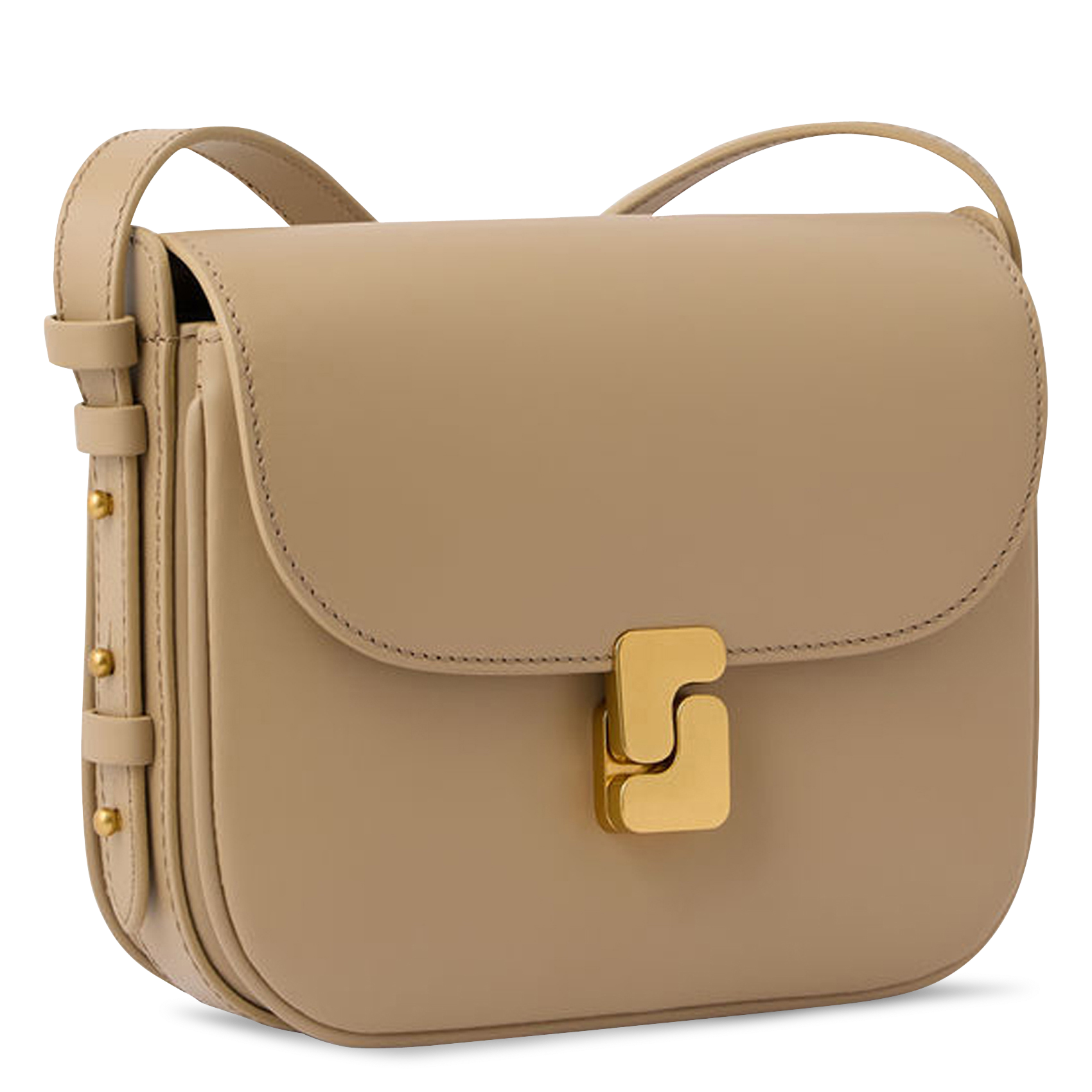 Bolso bandolera de ante SOEUR Beige