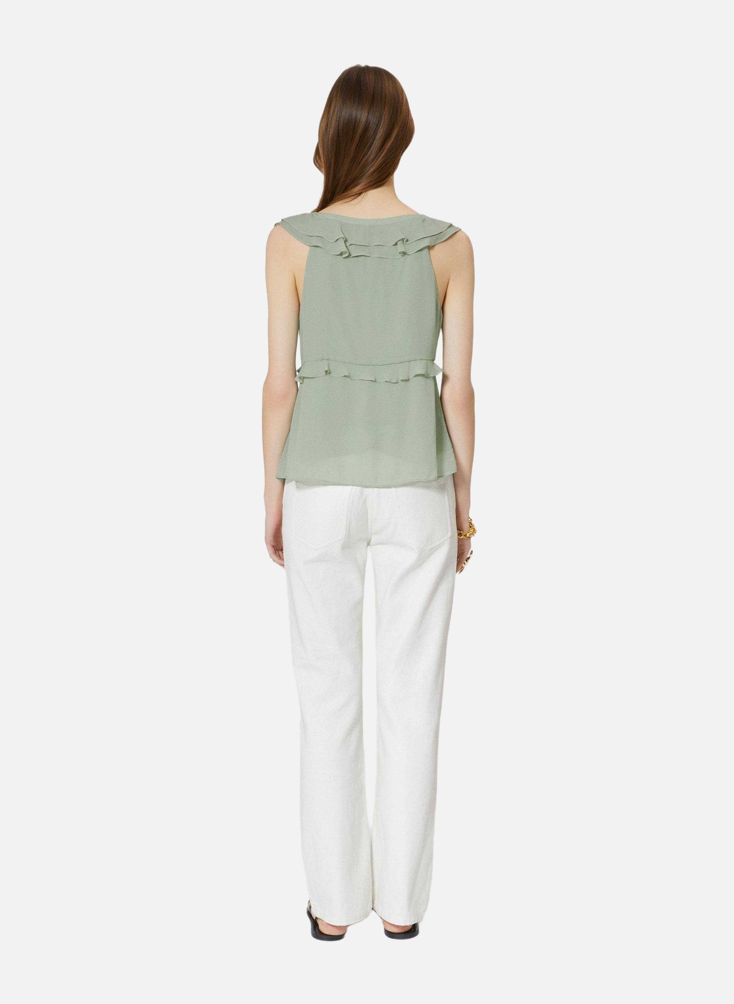 Top with ruffles THE KOOPLES Green
