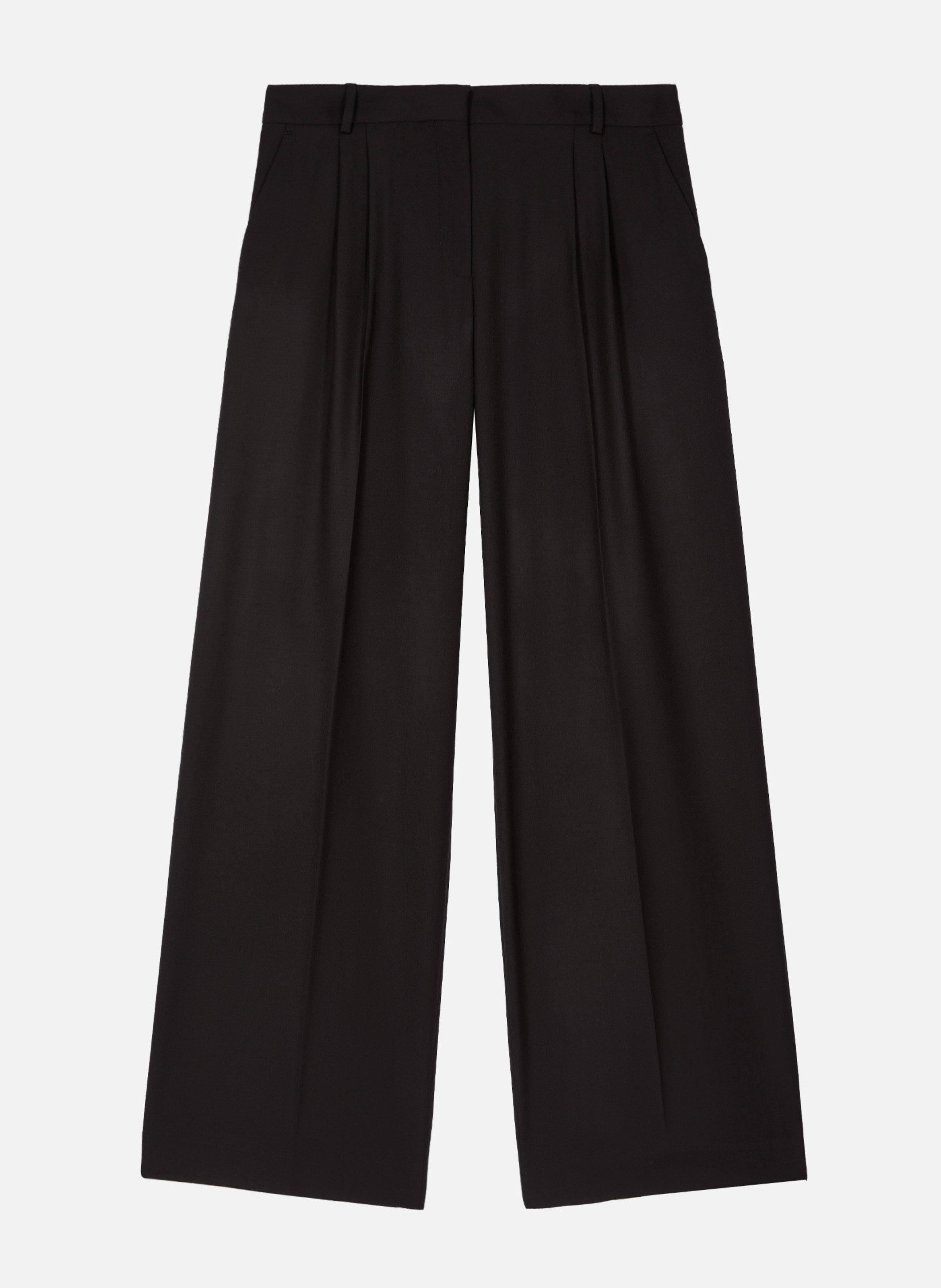 Wide-leg wool suit pants THE KOOPLES Black
